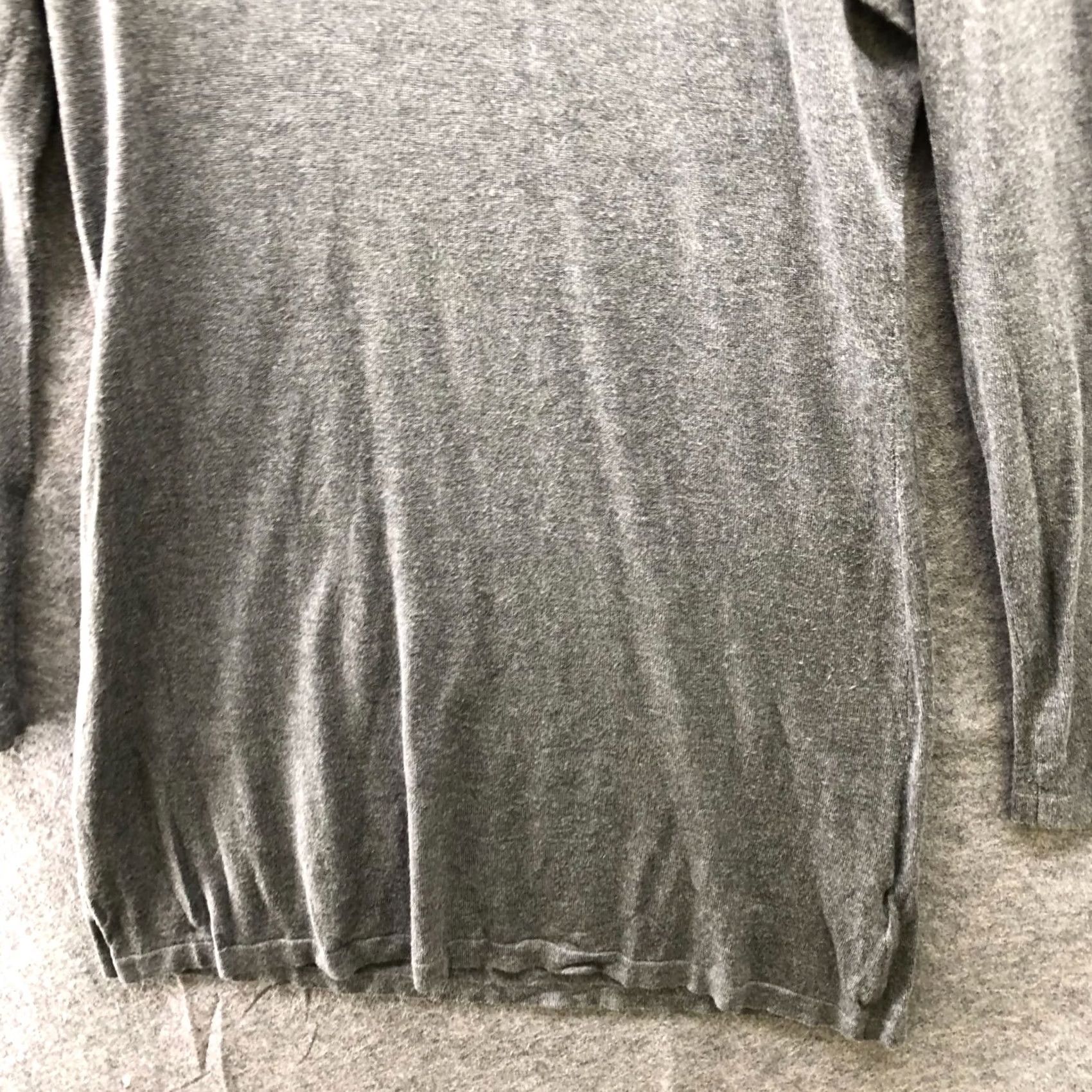 H&M H&M Turtleneck Sweater Dress Womens L Gray Pullover Tight Knit Mini Tunic Size L / US 10 / IT 46 - 4 Thumbnail