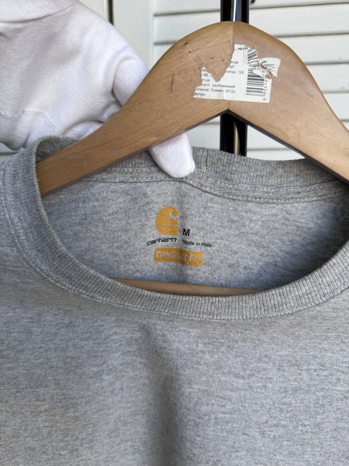 Carhartt Carhartt Original Fit Gray Long Sleeve Pocket Shirt Workwear Size US M / EU 48-50 / 2 - 5 Thumbnail