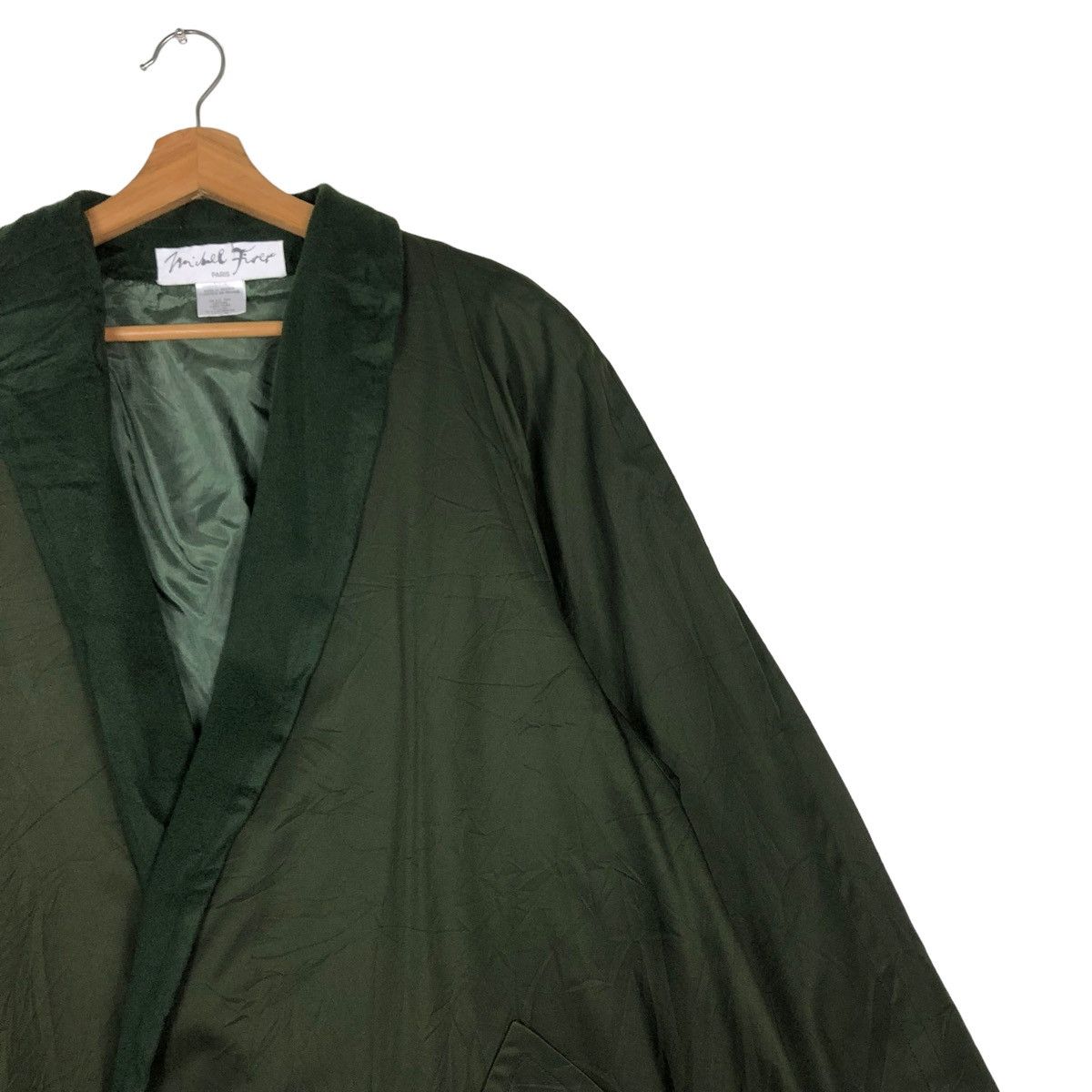 Designer 🔥VINTAGE OVERSIZED LONG JACKET MICHEL FIRER PARIS FRANCE Size US L / EU 52-54 / 3 - 6 Thumbnail