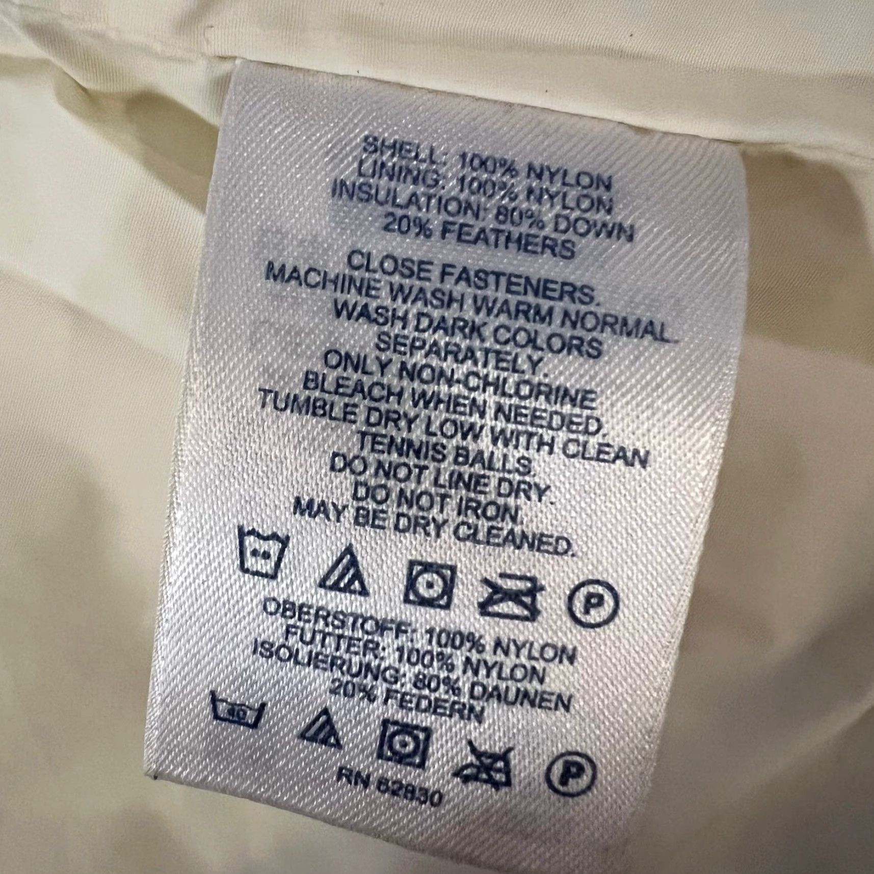 Lands' End Lands' End Coat Womens Medium Puffer Jacket White Down Nylon Regular M Womens White Puffer Jacket Size M / US 6-8 / IT 42-44 - 7 Thumbnail