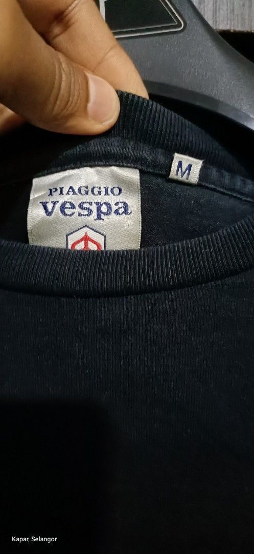 Japanese Brand Vespa Piaggio Long Sleeve Racing Stripe Logo Shirt Size US M / EU 48-50 / 2 - 8 Thumbnail
