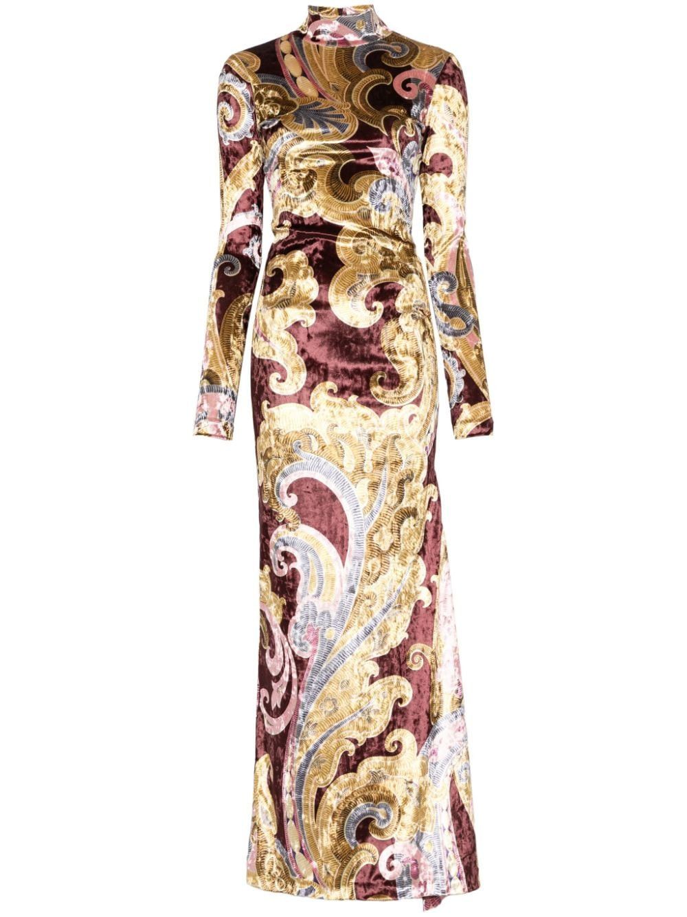 Etro PRINTED LONG DRESS Size S / US 4 / IT 40 - 1 Thumbnail