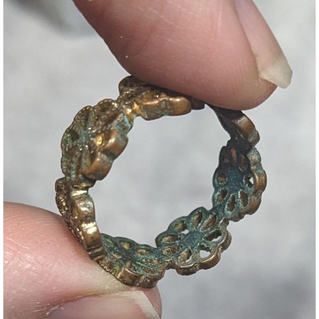 Other Fairycore Floral Gold Tone Filigree Ring Size 7 Size ONE SIZE - 4 Thumbnail