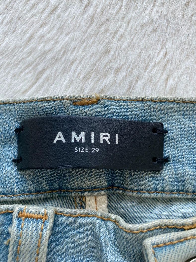 Amiri Amiri Washed blue sports side strip destroys jeans 2501-Nex Size US 29 - 2 Thumbnail