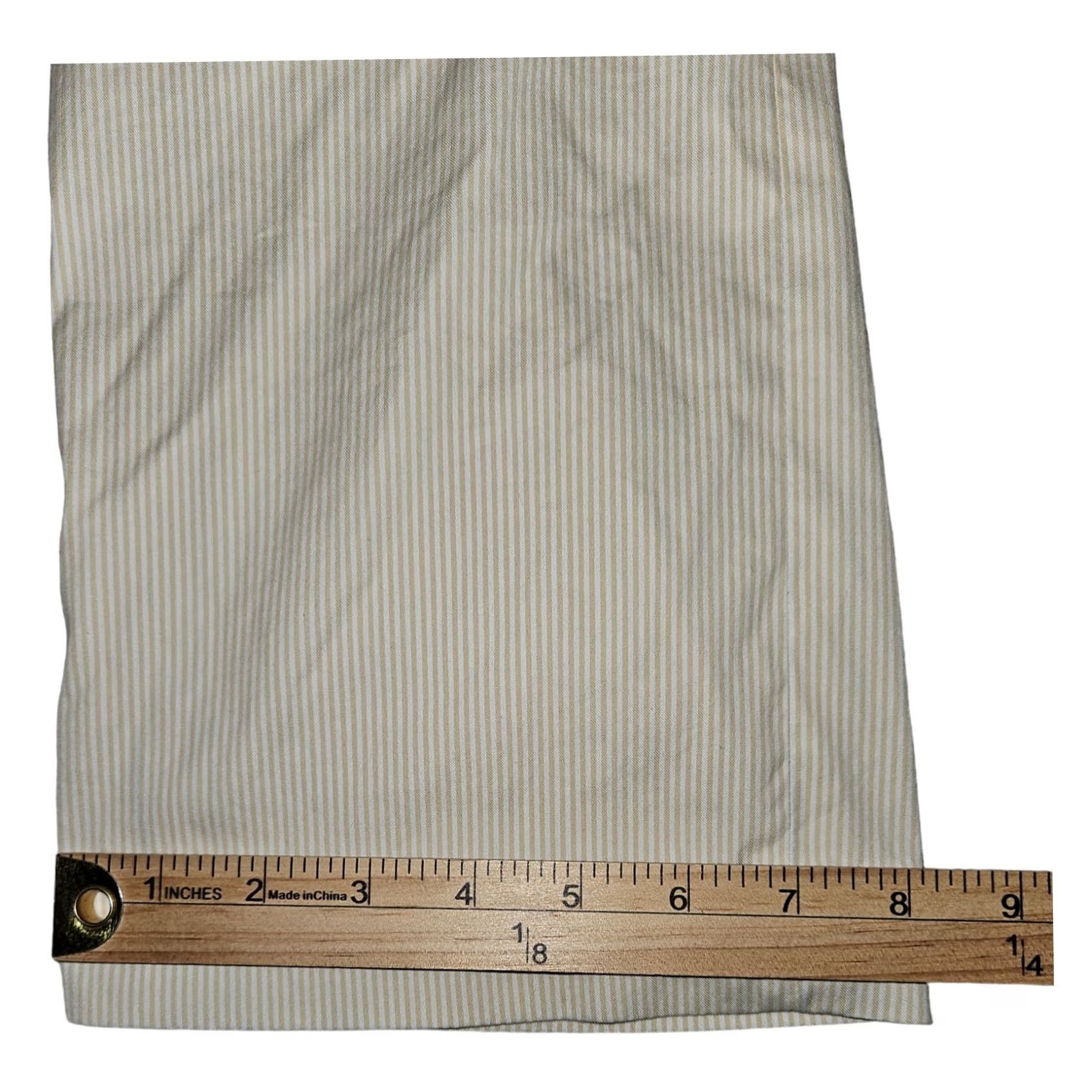 Banana Republic VINTAGE Banana Republic Martin-Fit Pants Women's 10 White Gold Stripes Slit Workwear Size 32" / US 10 / IT 46 - 6 Thumbnail