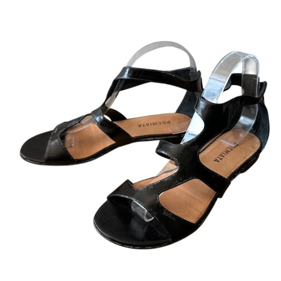 Premiata × Vintage Premiata gladiator Sandals, Distressed Leather, Size 38 EU, Size US 8 / IT 38 - 1 Thumbnail