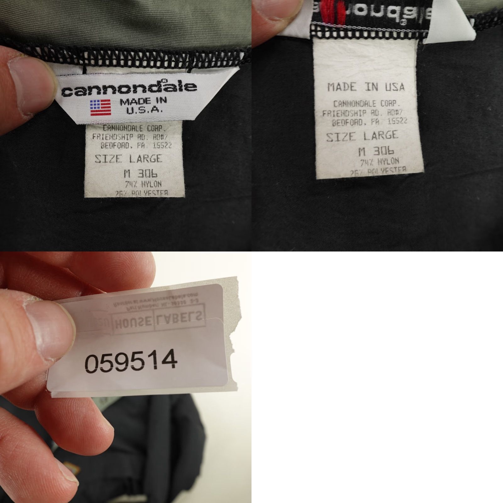 Vintage VINTAGE Cannondale Anorak Jacket Mens Large Black 90s Cycling Outdoor Windproof Size US L / EU 52-54 / 3 - 8 Thumbnail