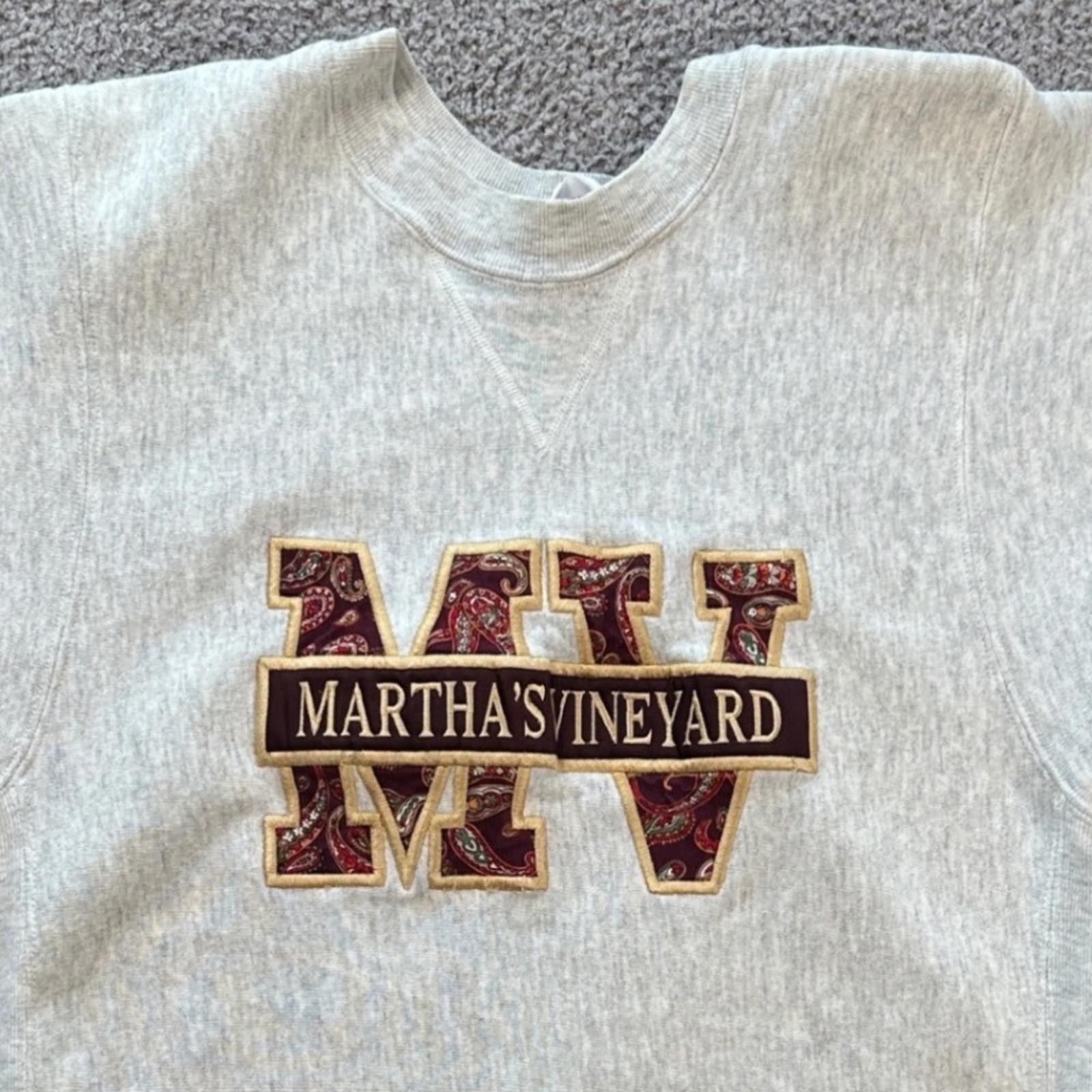 Other Vintage Martha's Vineyard Sweatshirt Made in USA Gray MV Size M / US 6-8 / IT 42-44 - 1 Thumbnail
