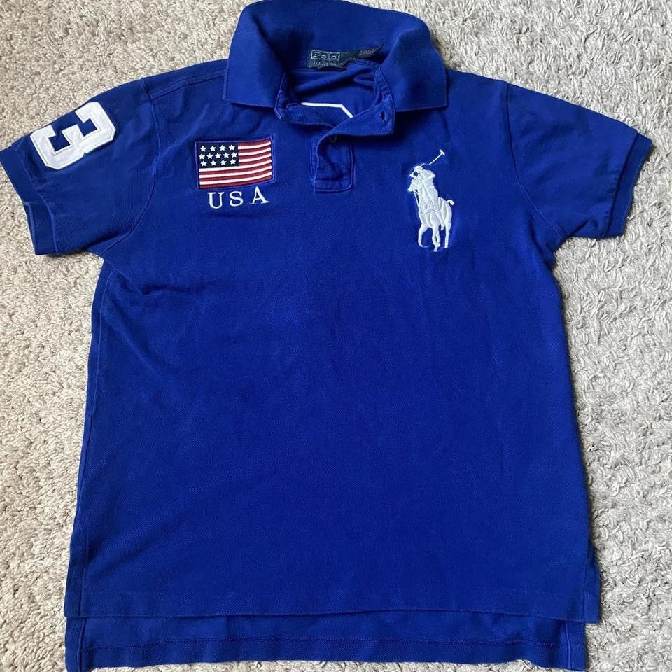 image of Polo Ralph Lauren x Ralph Lauren Chief Keef Usa Polo in Blue, Men's (Size Small)