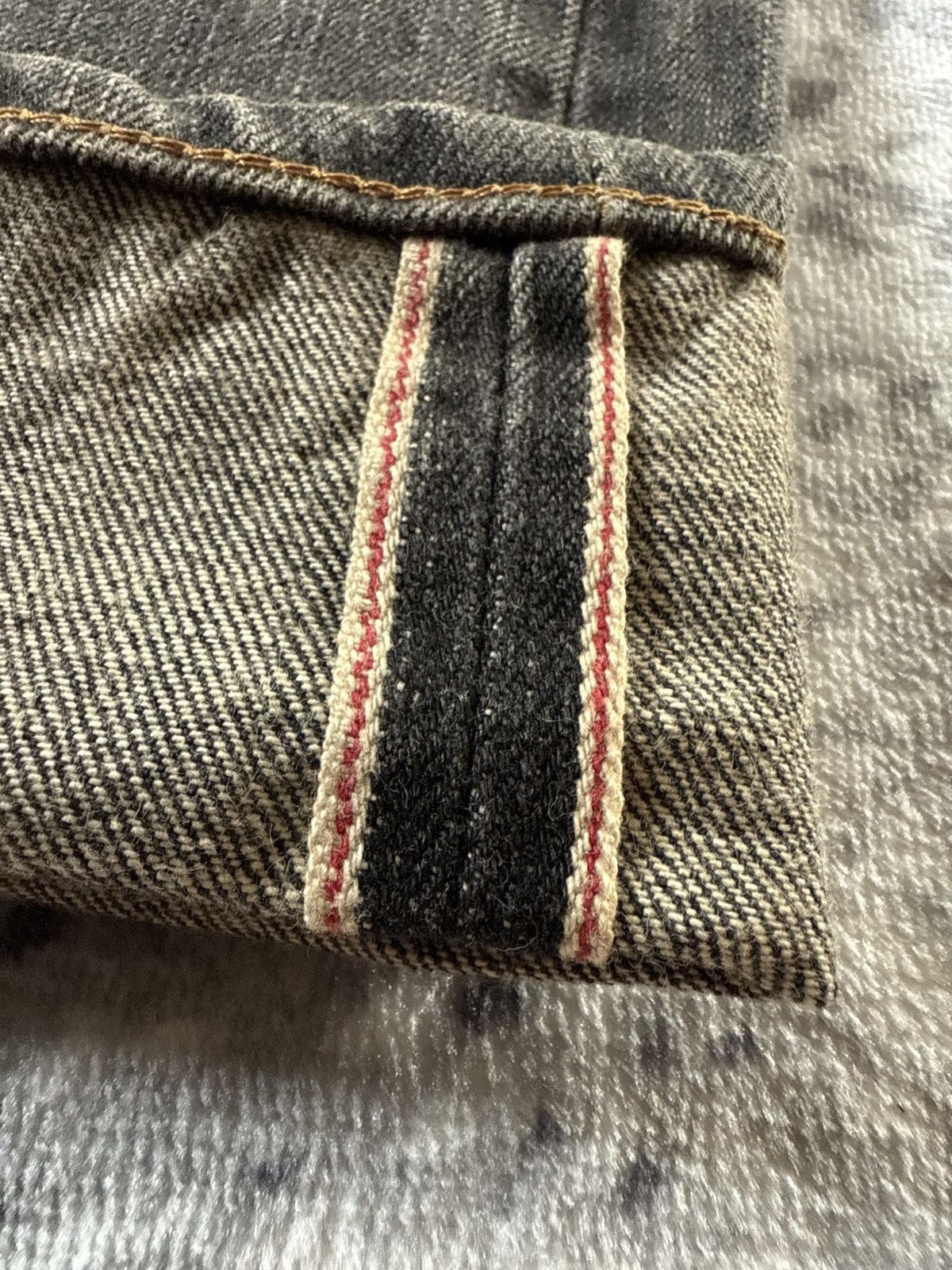 Edwin Rare Edwin 505 13.5 Oz Selvedge Wide Baggy Redline Jeans Size US 32 / EU 48 - 6 Thumbnail