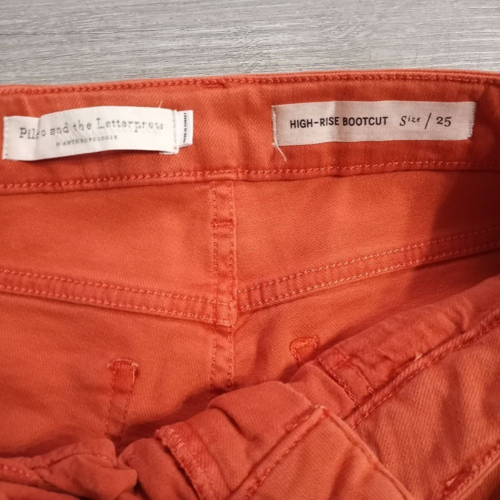 Anthropologie Pilcro And The LetterPress High Rise Bootcut Raw Hem Size 25 Size 25" / US 0 / IT 36 - 4 Thumbnail