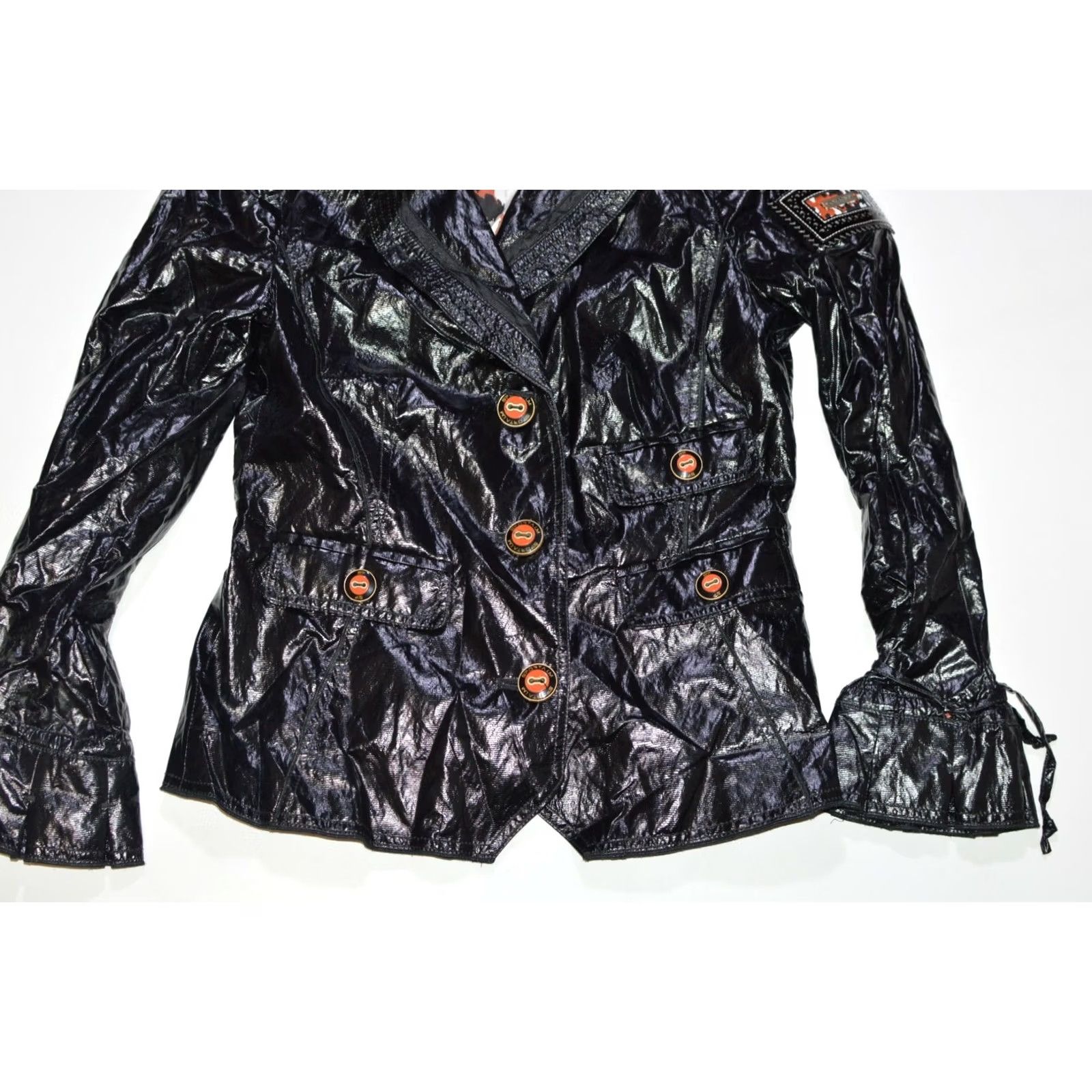 Vintage Wmns Sportalm Wiba Nylon Jacket Windbreaker Size 40 - Black - Jacket - Sportalm - Nylon - Regular - Windbreaker - Wmns - Size 40 - Black Size S / US 4 / IT 40 - 3 Thumbnail