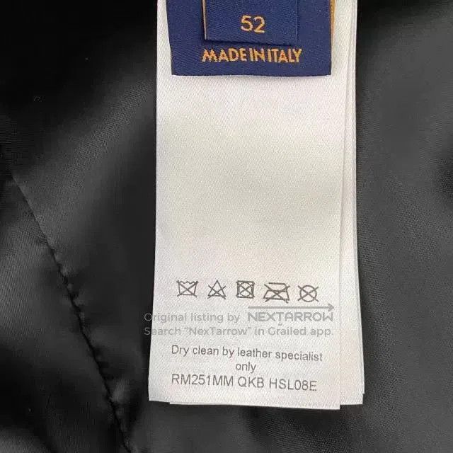 Louis Vuitton Louis Vuitton Men's Solid Letter Print Leather Jacket. Size US L / EU 52-54 / 3 - 6 Thumbnail