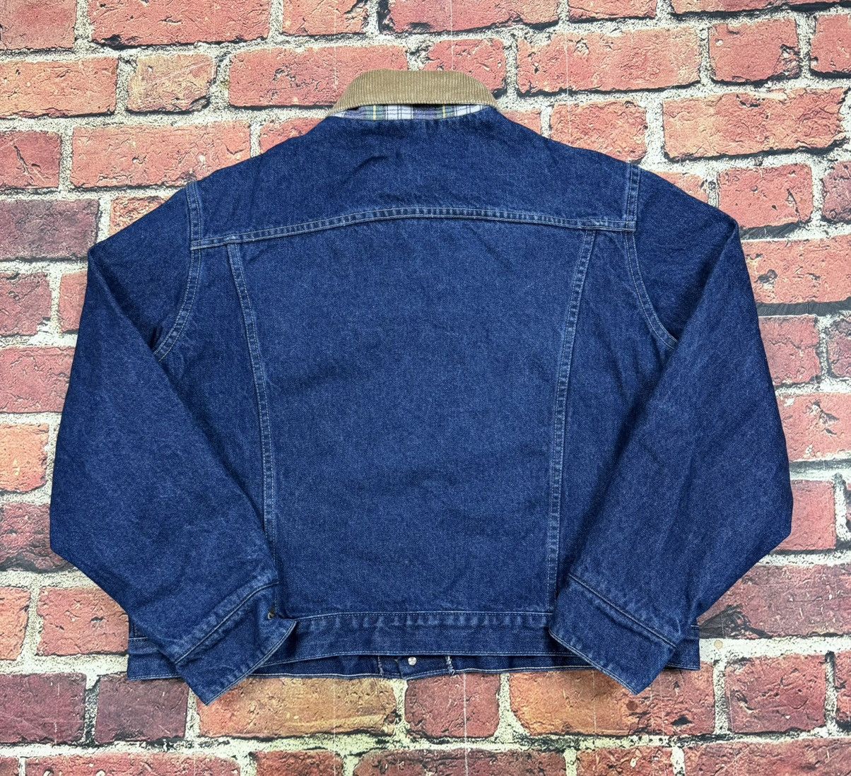 Oshkosh Vintage 80s OshKosh Bgosh Flannel Lined Denim Trucker Jacket Size US XL / EU 56 / 4 - 2 Thumbnail