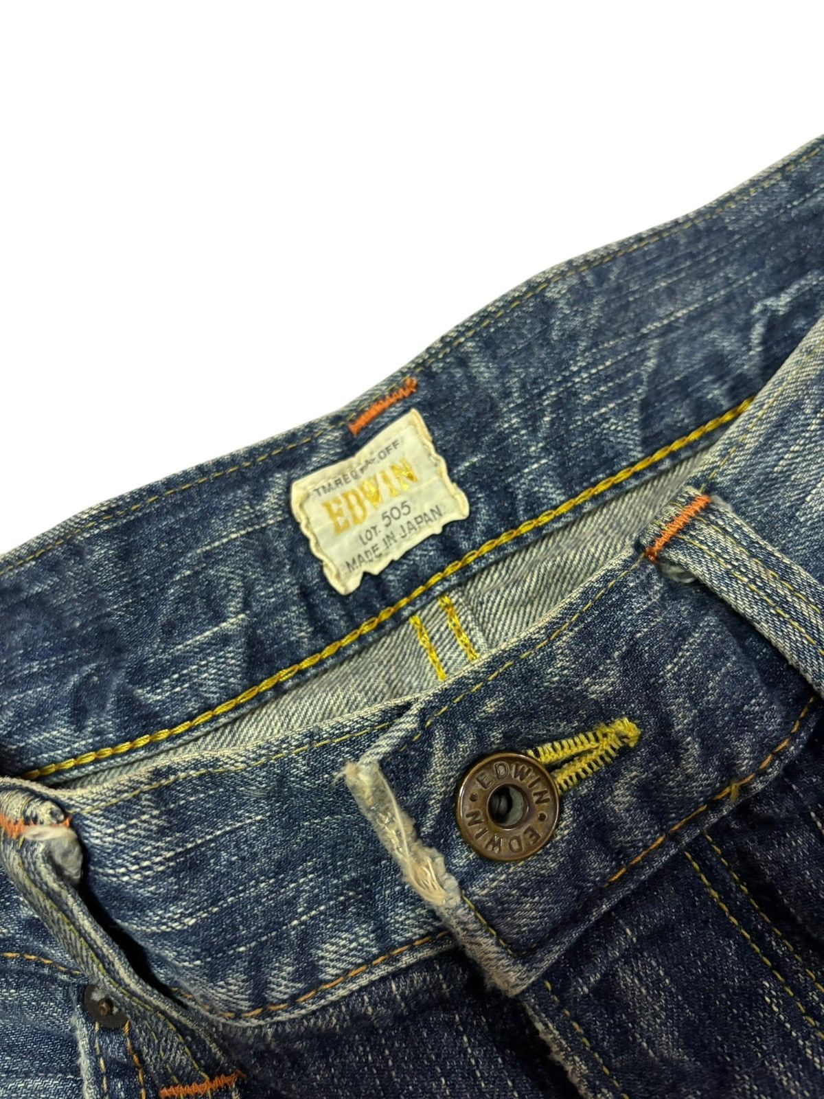 Edwin Vtg Edwin Japan 511 Grunge Distressed Jeans Size US 32 / EU 48 - 10 Thumbnail