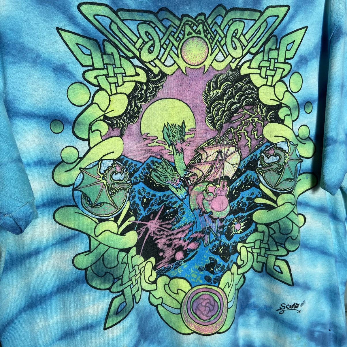 Band Tees Vintage 80s Grateful Dead Band Tee / Tie-Dye T-Shirt Size US XL / EU 56 / 4 - 7 Thumbnail