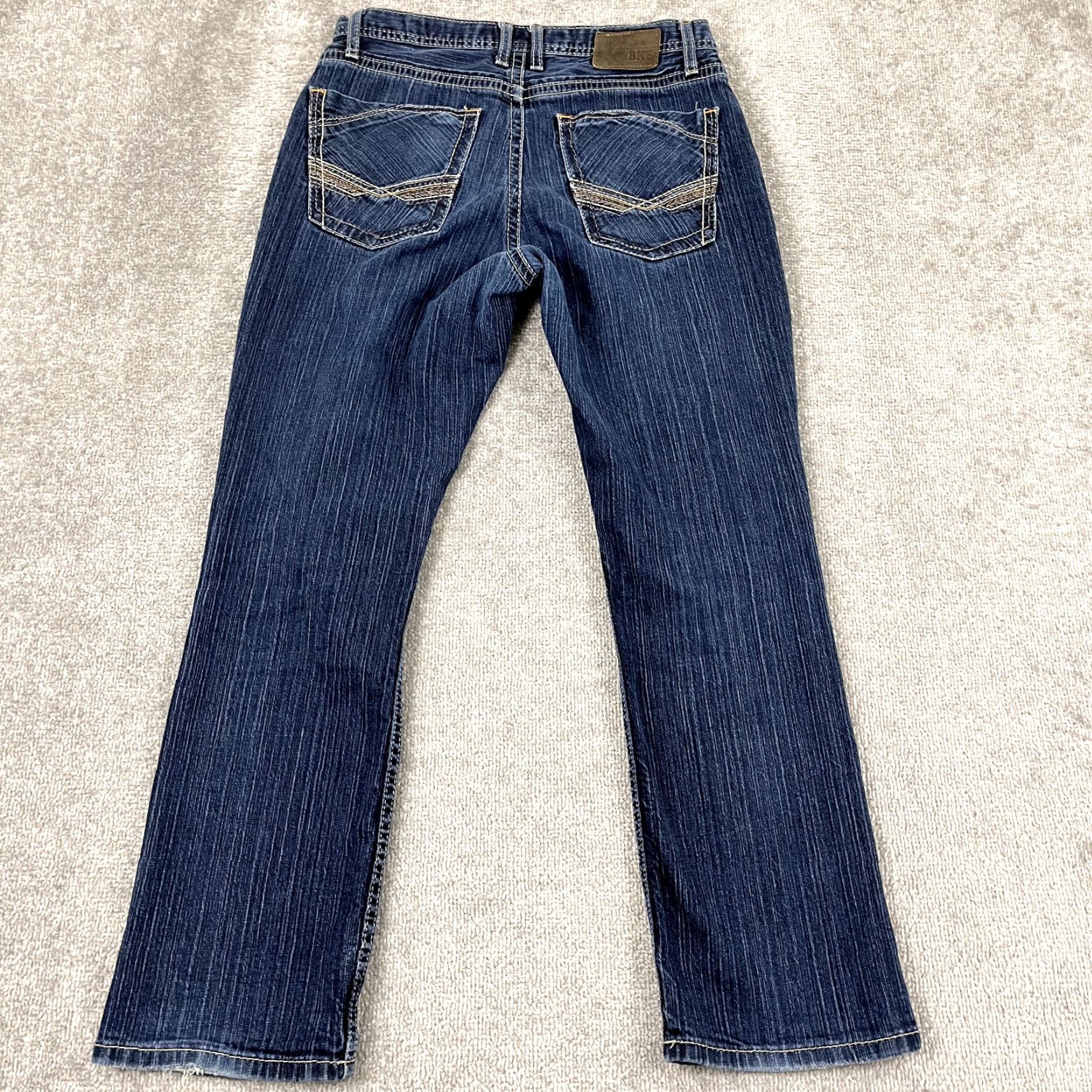 BKE BKE Jeans Mens Size 32 Regular Blue Denim Medium Wash Stretch Straight Leg 5-Pocket Classic American Outdoor Vintage No Size US 32 / EU 48 - 3 Thumbnail
