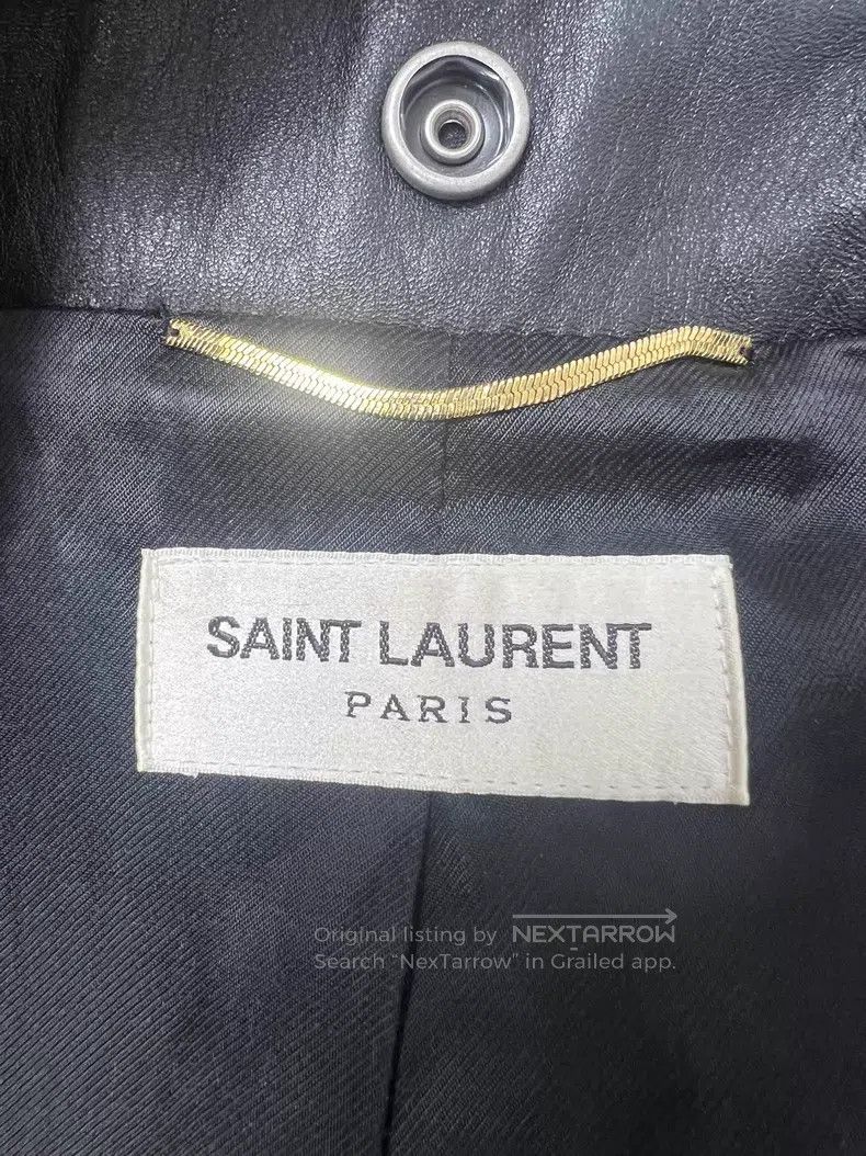 Saint Laurent Paris Saint Laurent Paris Double Zipper Black Leather Moto Jacke Size XS / US 0-2 / IT 36-38 - 5 Thumbnail