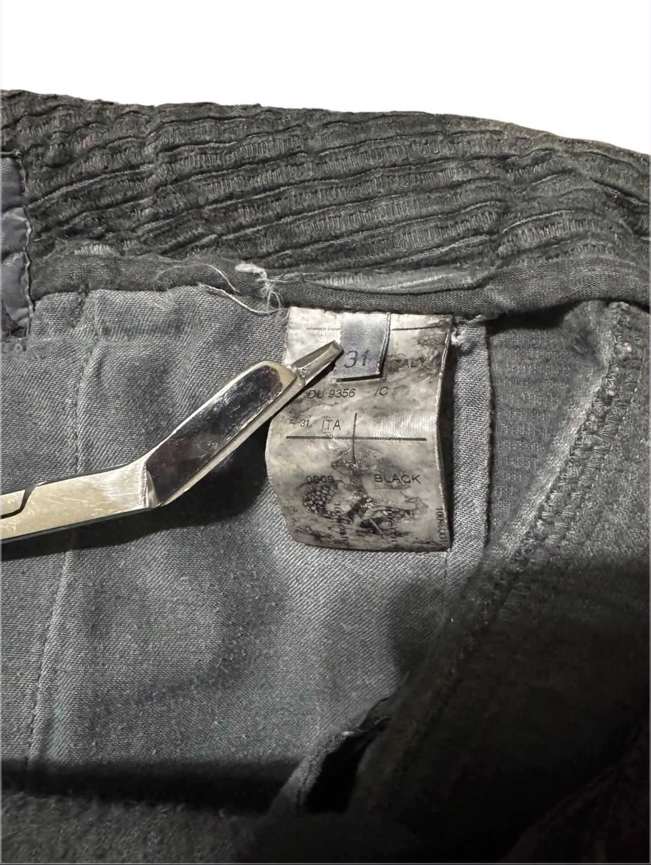 Rick Owens Rick Owens FW09 Corduroy Aircut Denim Size US 31 - 8 Thumbnail