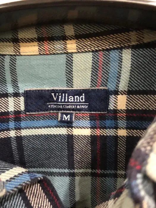 Flannel × Vintage Vintage Villand Plaid Tartan Flannel Shirt 👕 Size US M / EU 48-50 / 2 - 3 Thumbnail