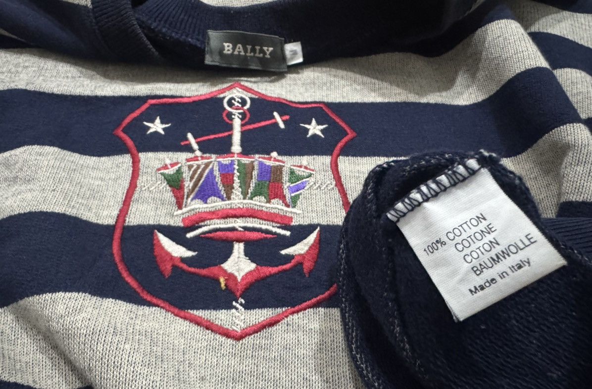 Bally × Vintage Vintage Bally Stripped Sweatshirt Made in Italy Size US M / EU 48-50 / 2 - 4 Thumbnail