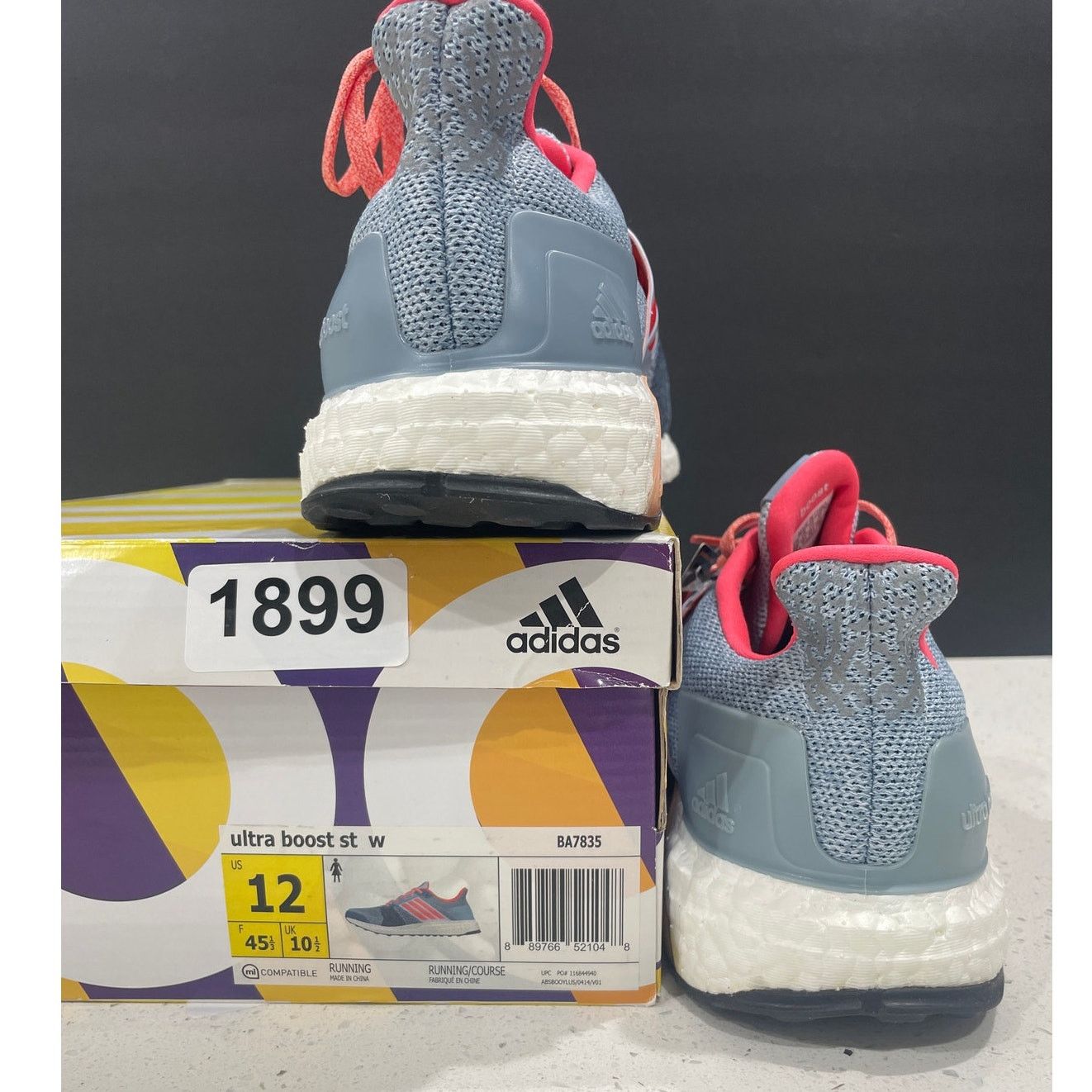 Adidas Adidas Ultra Boost ST Blue Coral BA7835 Women size 12 NIB Size US 12 / IT 42 - 12 Thumbnail