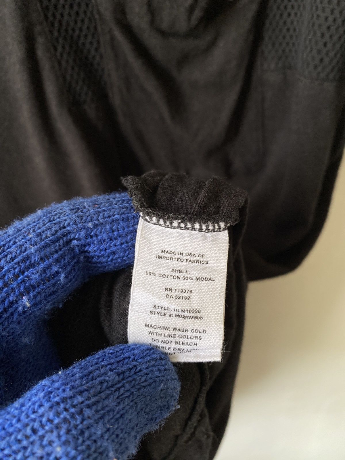 Helmut Lang Helmut Lang Mesh Combo Tee Size US L / EU 52-54 / 3 - 8 Thumbnail