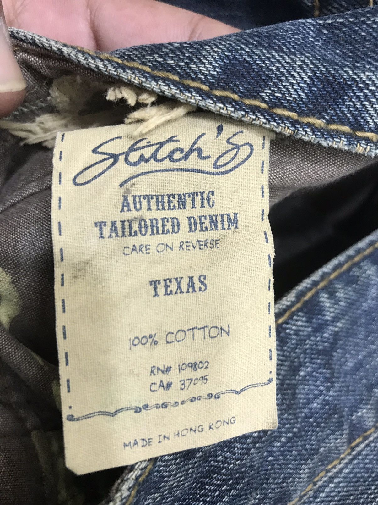 Seditionaries 💥90s Style💥Stitch Rusty Wash Distressed Denim F126 Size US 31 - 15 Thumbnail
