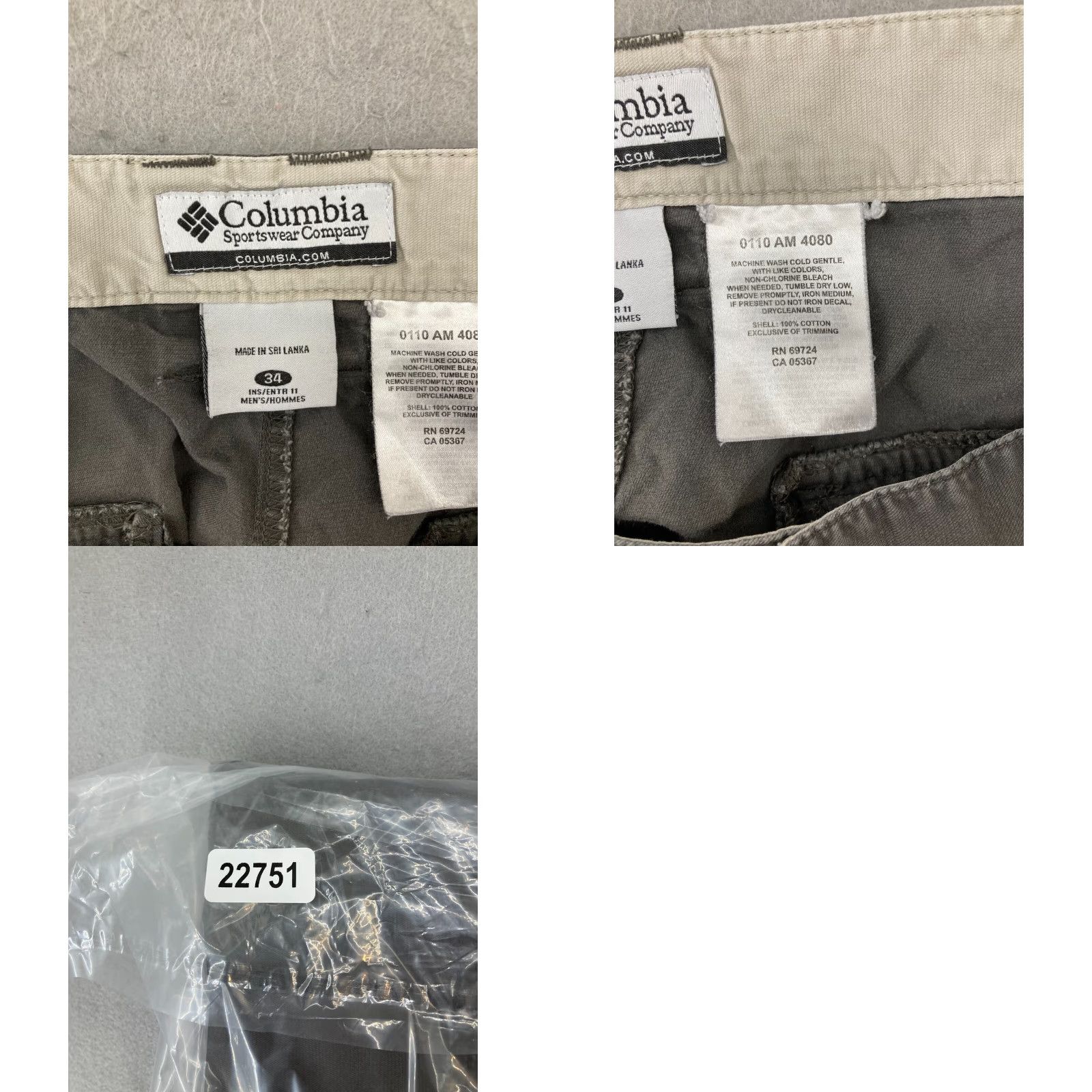 Vintage Columbia Mens Shorts 34 Gray Outdoor Cargo Pocket Shorts Size US 34 / EU 50 - 8 Thumbnail