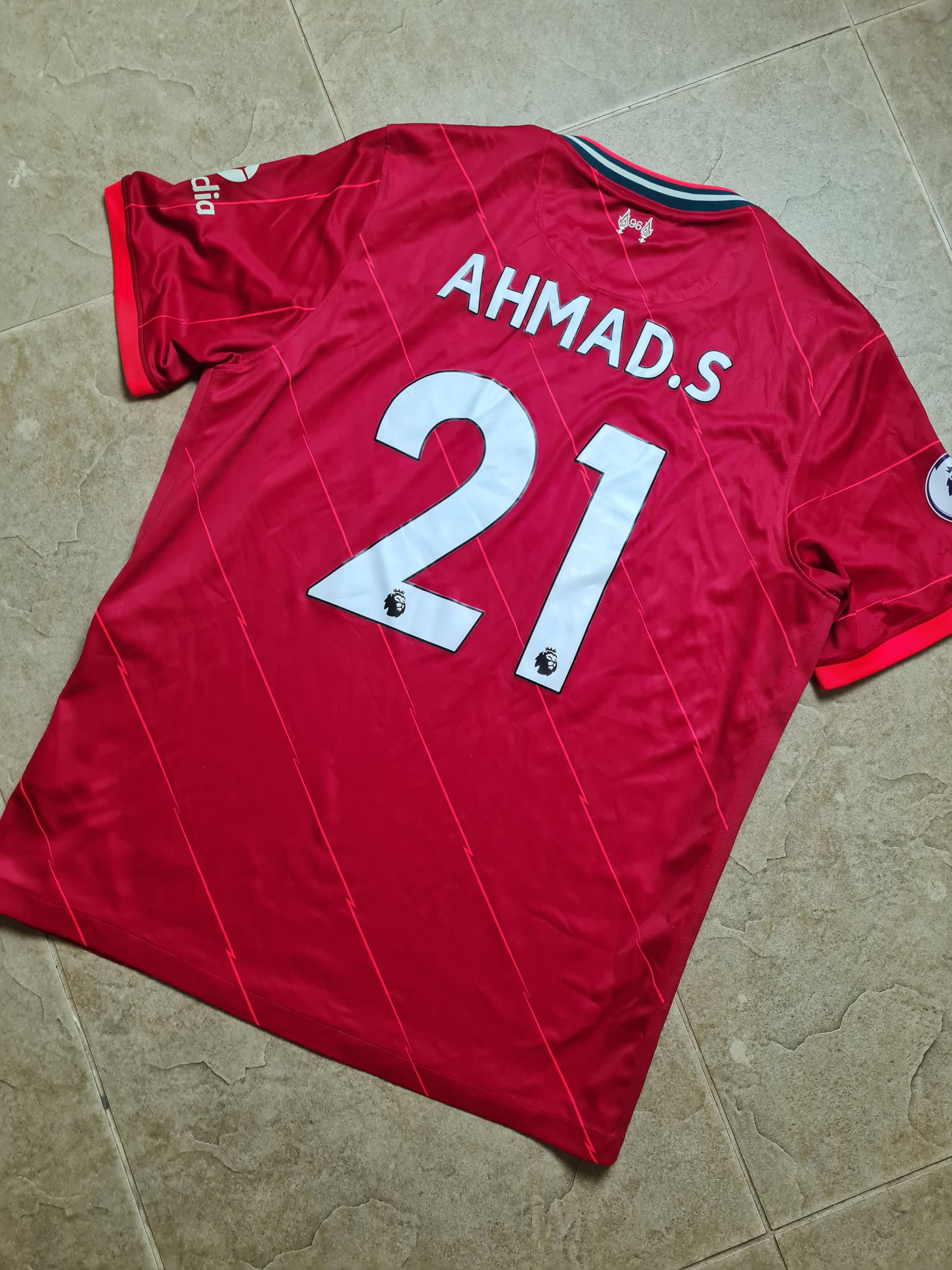 Nike Sooccer Liverpool 2021/22 Home Match Jersey #21Ahmad.S Nike Size US XL / EU 56 / 4 - 15 Thumbnail