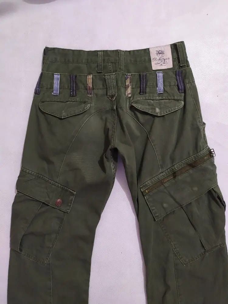 Japanese Brand Dominate Handcrafted Cargo Tactical Pants Double Waist Size US 29 - 11 Thumbnail