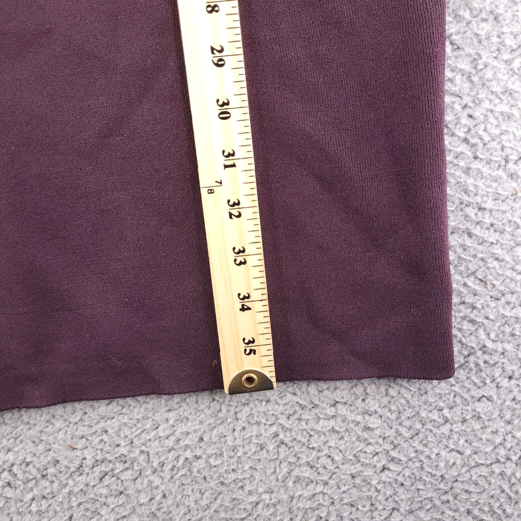 Ann Taylor Ann Taylor Dress Womens XST Tall Purple Stretch Sheath Midi Rayon Blend Sleeves 3/4 Sleeve Violet Pattern Solid Vintage No Size XS / US 0-2 / IT 36-38 - 6 Thumbnail