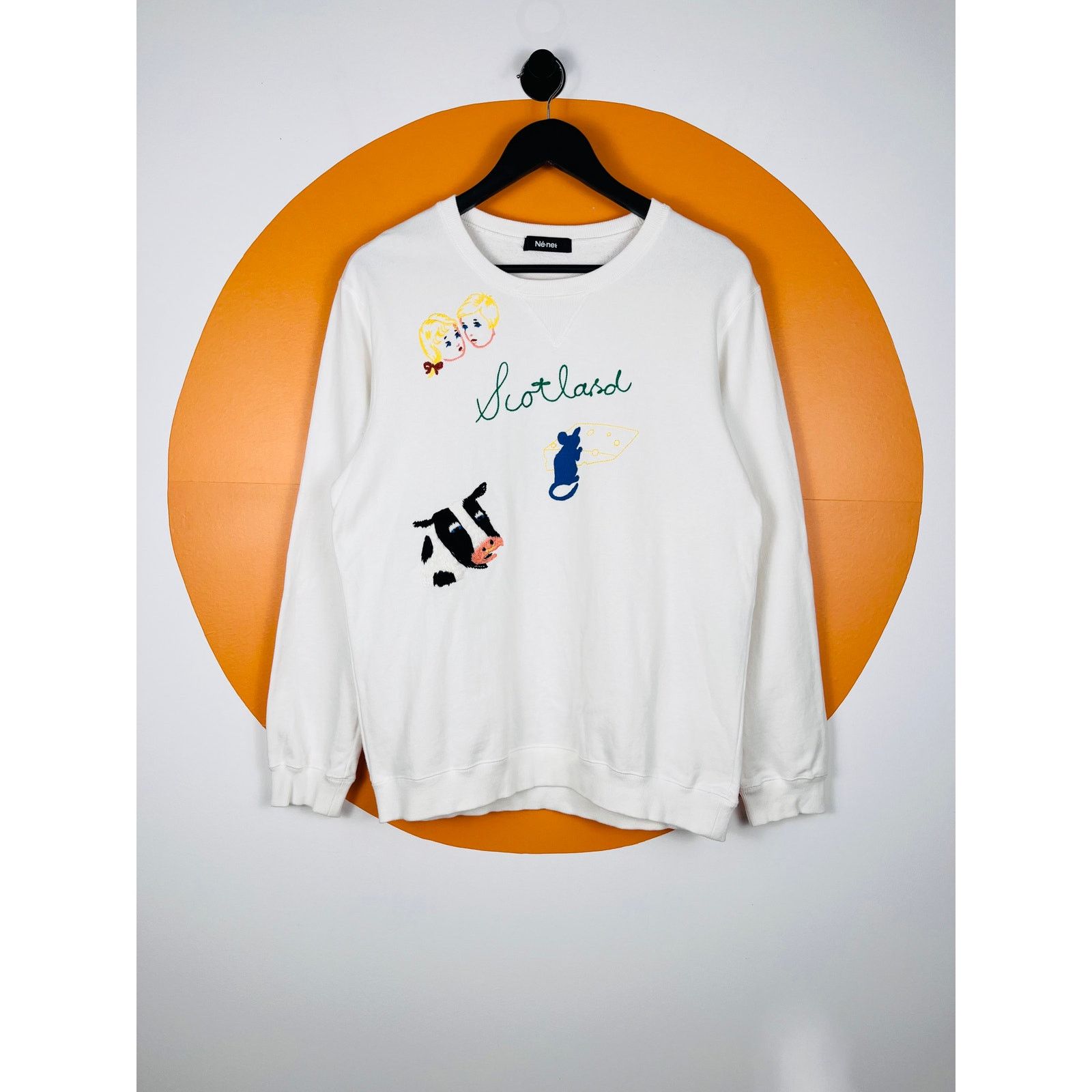 Ne-net Issey Miyake sweatshirt Japanese designer chest logo