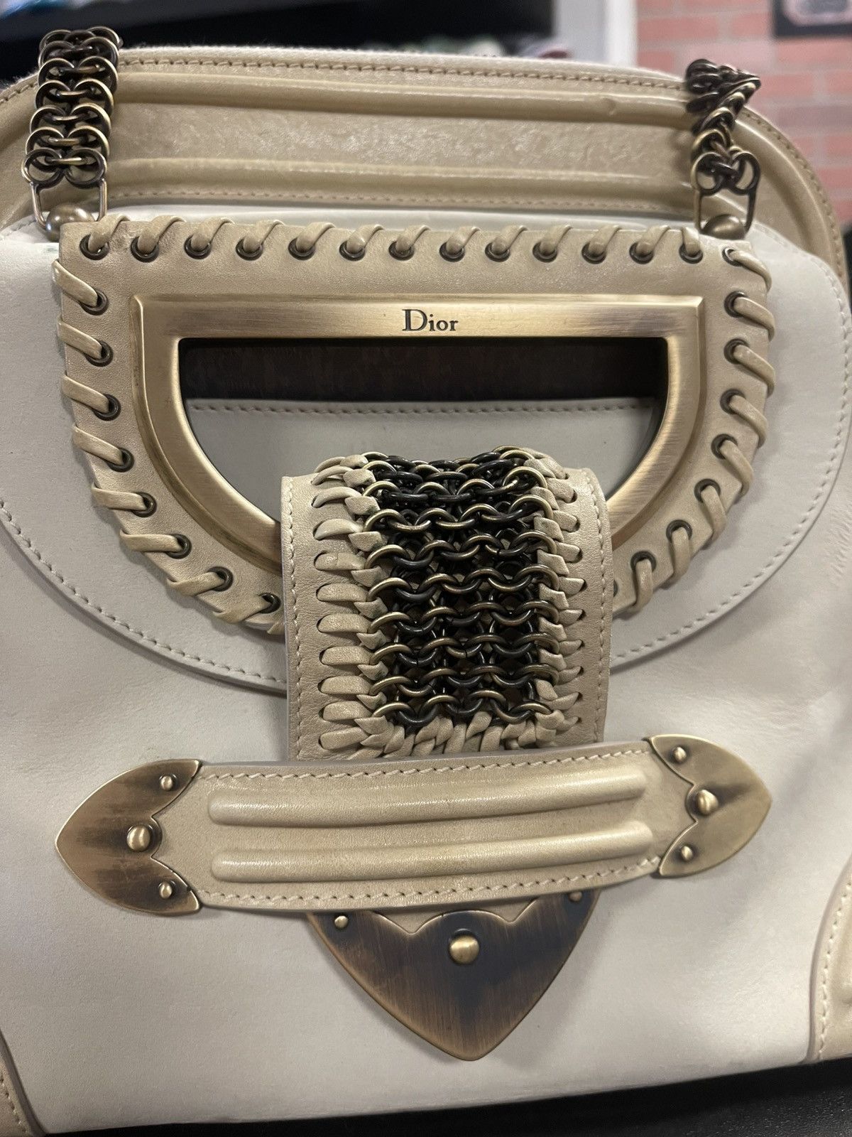 Dior Christian Dior Nubuck Medium Jeanne Frame Bag Authentic Size ONE SIZE - 12 Thumbnail