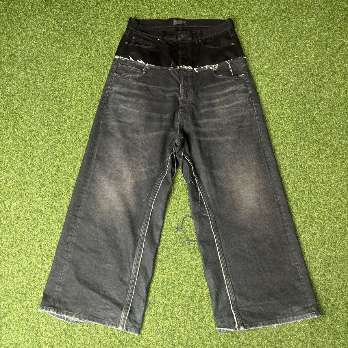 Balenciaga Balenciaga “Cut-Up” Hybrid Denim Jeans | Grailed
