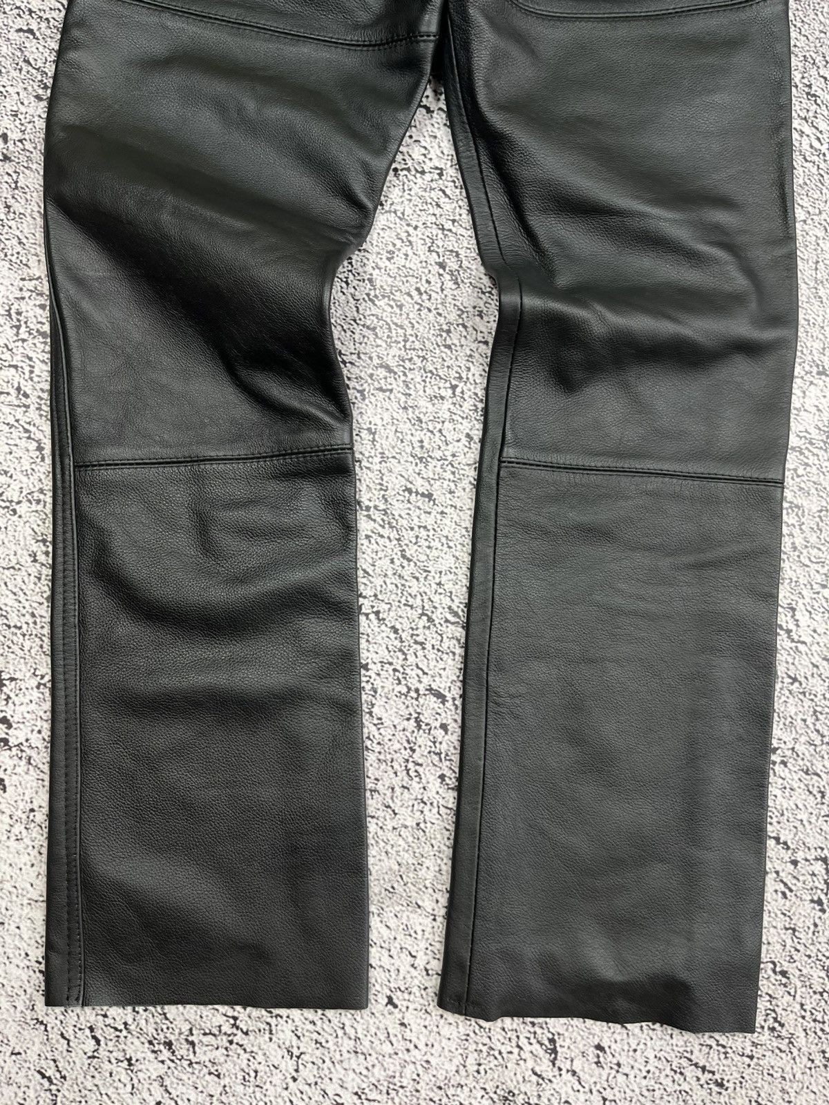 Leather Vintage 90s Leather Biker Opium Gothic Pants Rave Size 27" / US 4 / IT 40 - 4 Thumbnail