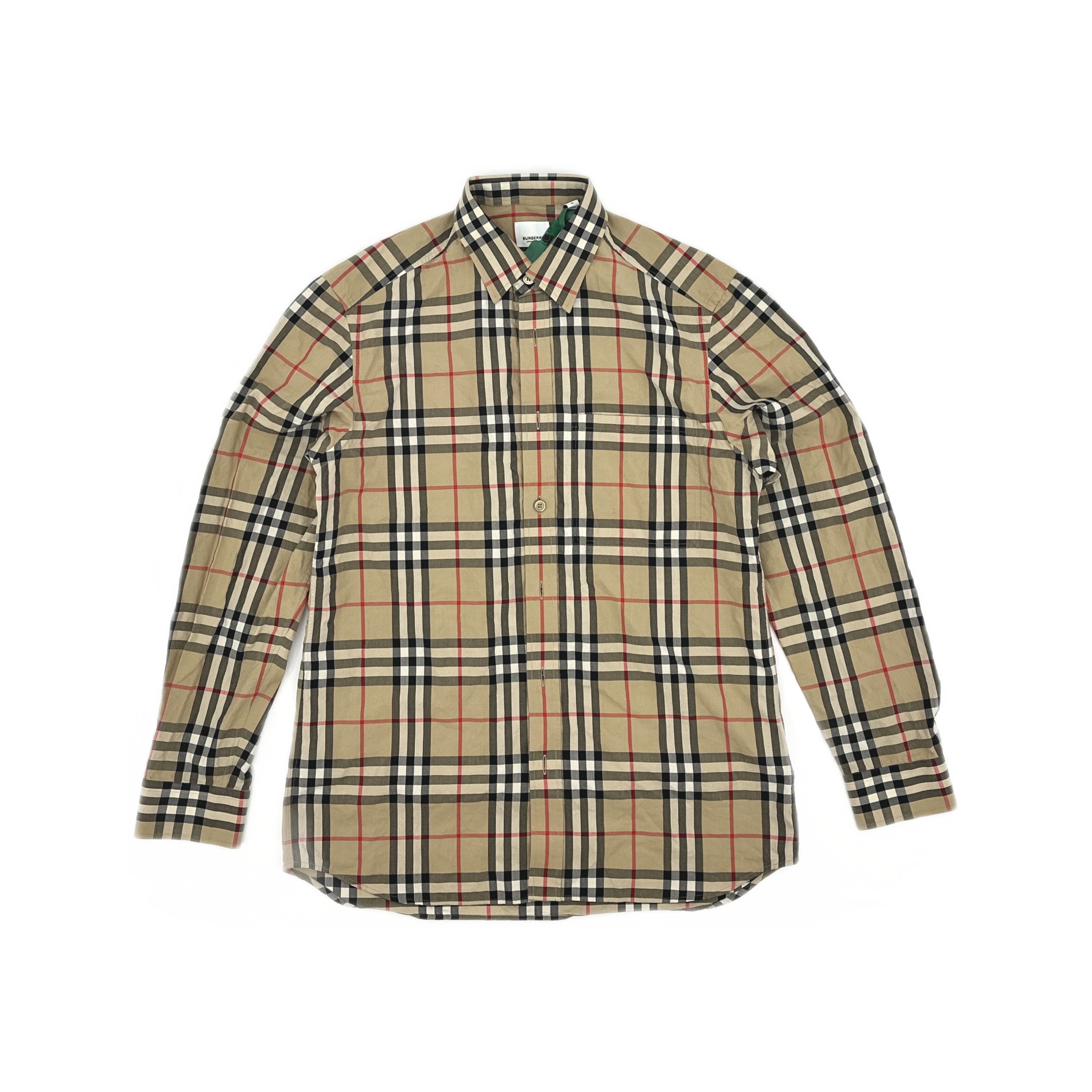 Burberry Burberry Check Cotton Button Up Shirt Size M Size US M / EU 48-50 / 2 - 1 Thumbnail