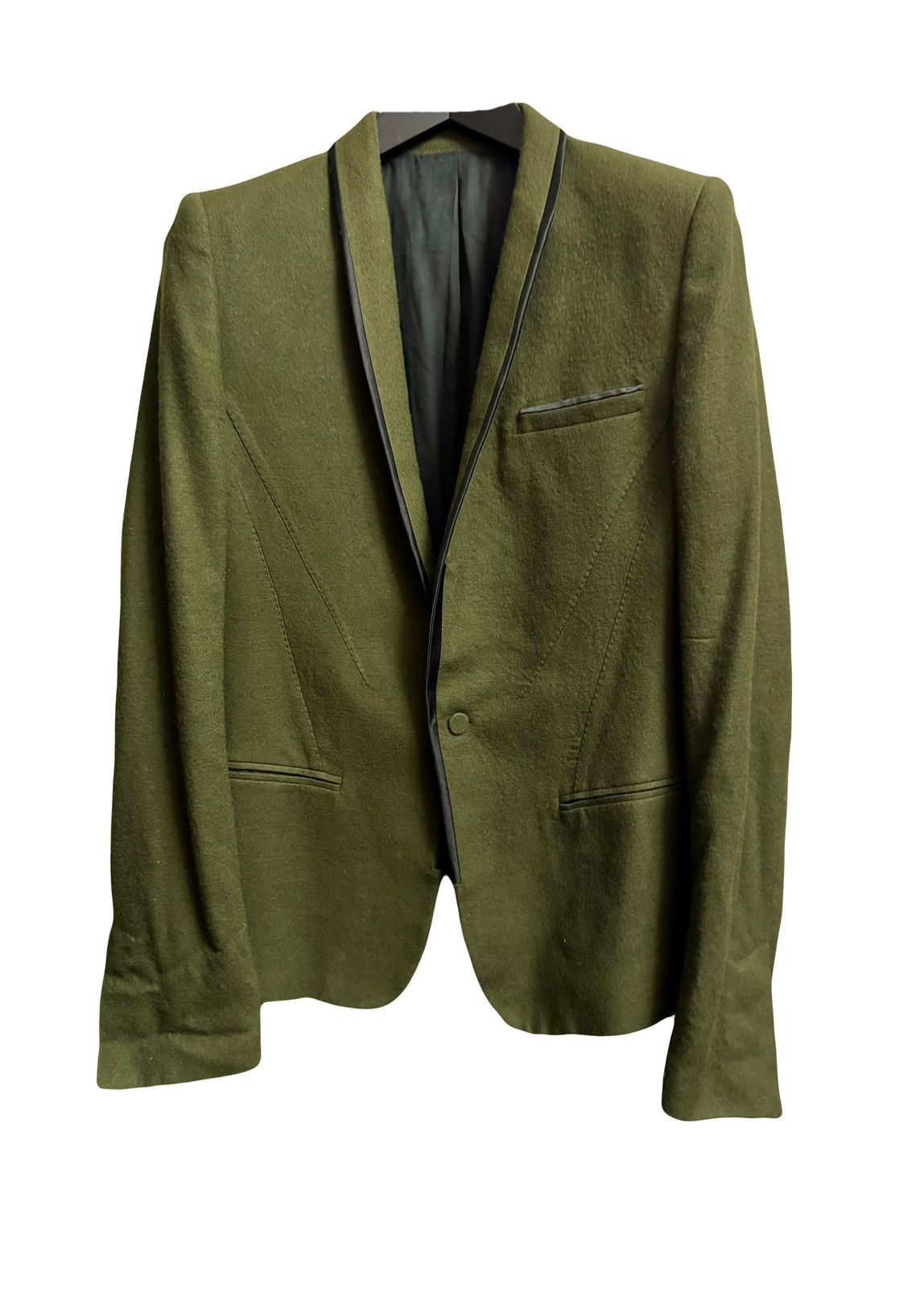 Haider Ackermann haider Ackermann green wool blazer 48 men fitted Size 48S - 1 Thumbnail