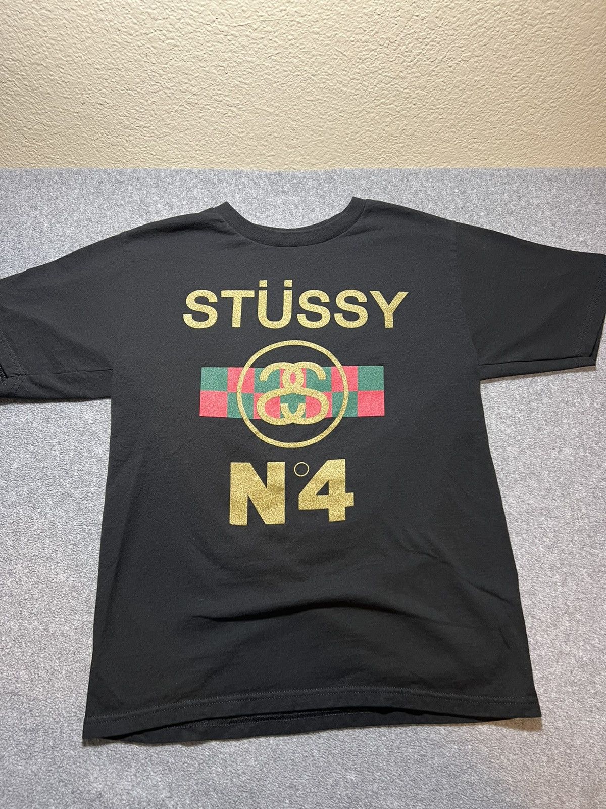 Stussy GOLD - Stussy - gucci style tee - size SMALL Size US S / EU 44-46 / 1 - 2 Thumbnail