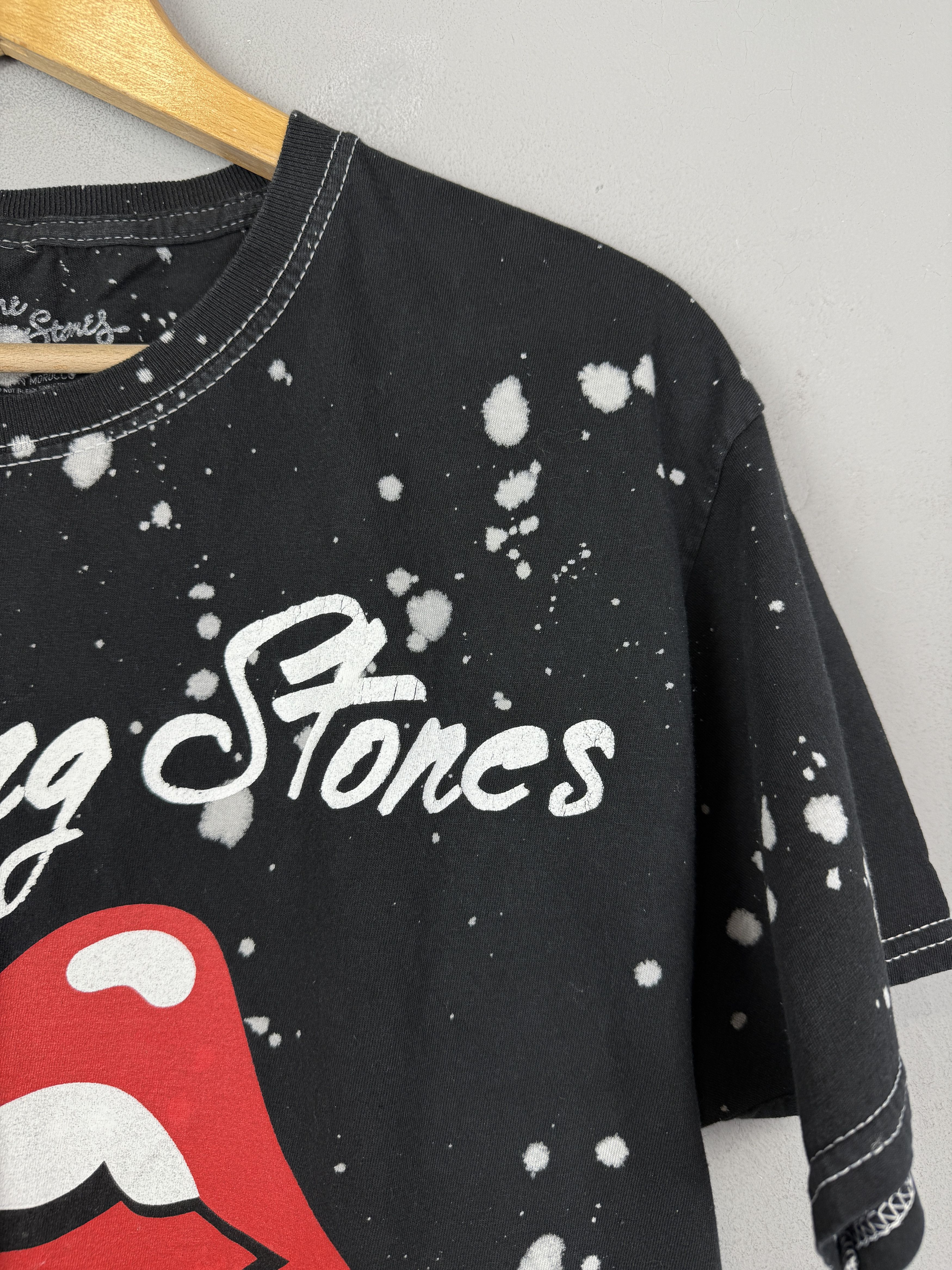 Band Tees × Vintage The Rolling Stones T Shirt Tie Dye Black Streetwear Size US L / EU 52-54 / 3 - 6 Thumbnail