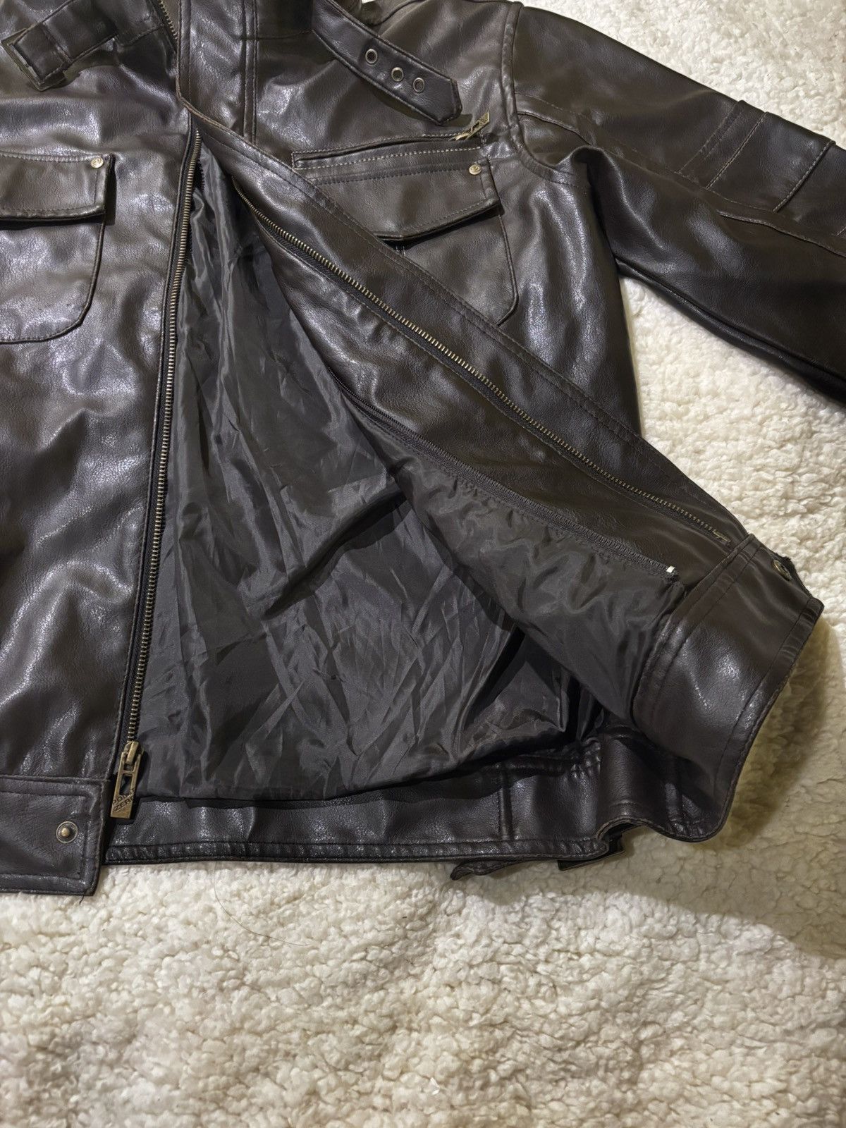 Point Zero Dark brown faux jacket0516 Size US S / EU 44-46 / 1 - 7 Thumbnail