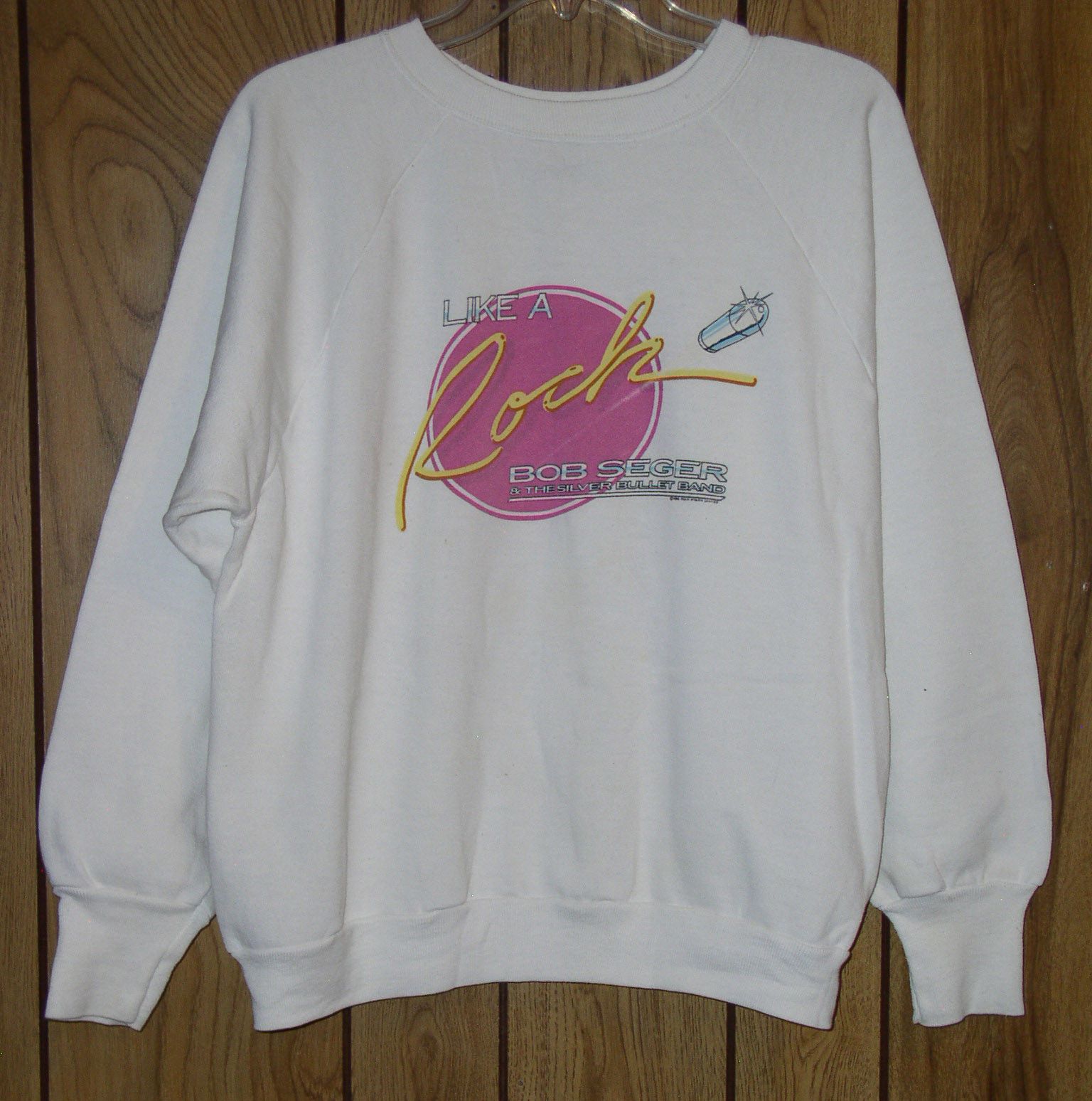 Signal Sport Bob Seger Concert Tour Sweatshirt Vintage 1986 Like A Rock Size US L / EU 52-54 / 3 - 1 Thumbnail