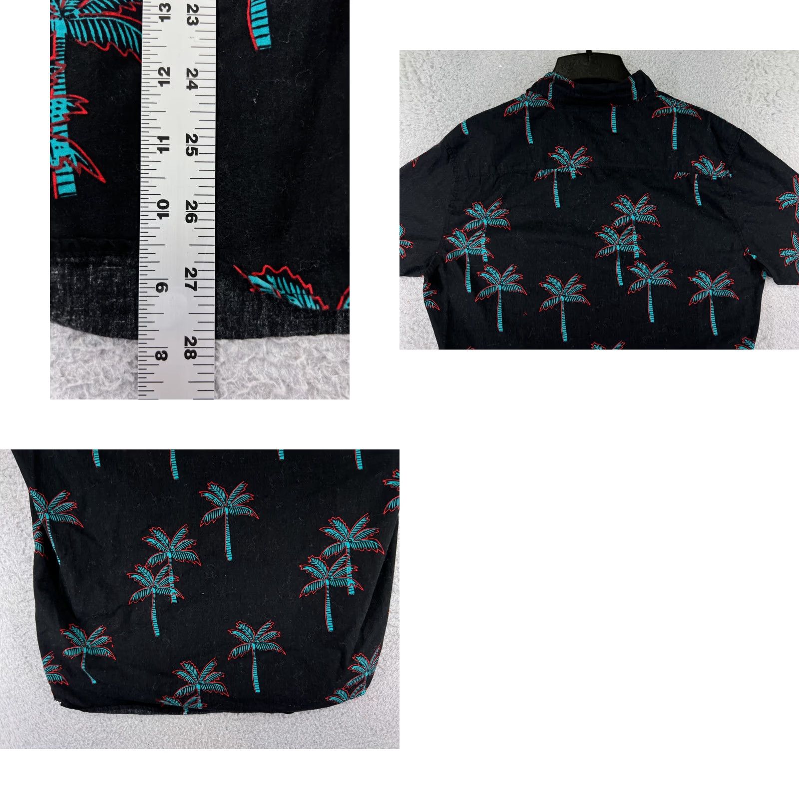 Vintage NEFF Shirt Mens Medium Black Palm Tree All Over Print Hawaiian 100% Cotton Beach Size US M / EU 48-50 / 2 - 9 Thumbnail