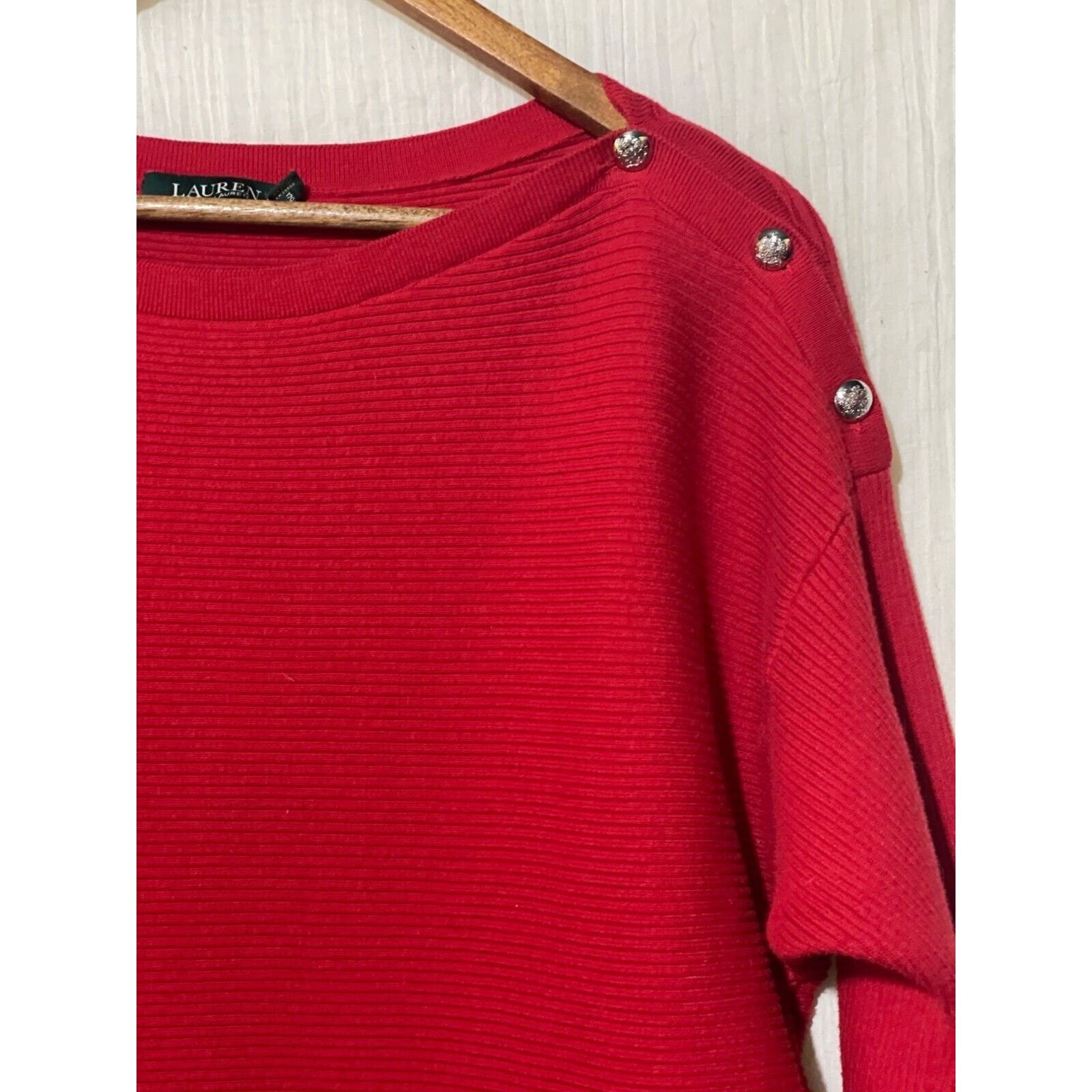 Lauren Ralph Lauren Lauren Ralph Sweater Women's Size Large Ribbed Size L / US 10 / IT 46 - 2 Thumbnail