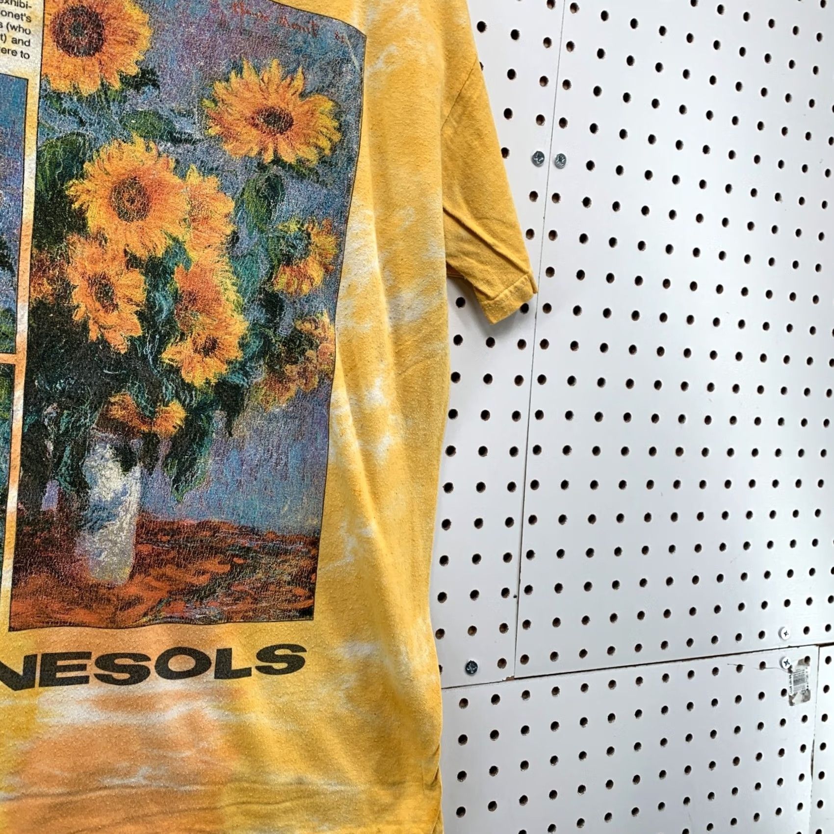 Fruit Of The Loom Sunflower Shirt Yellow Ti Dye Tournesols France Adult Medium Flower Tee 22x25.5 Size US M / EU 48-50 / 2 - 4 Thumbnail
