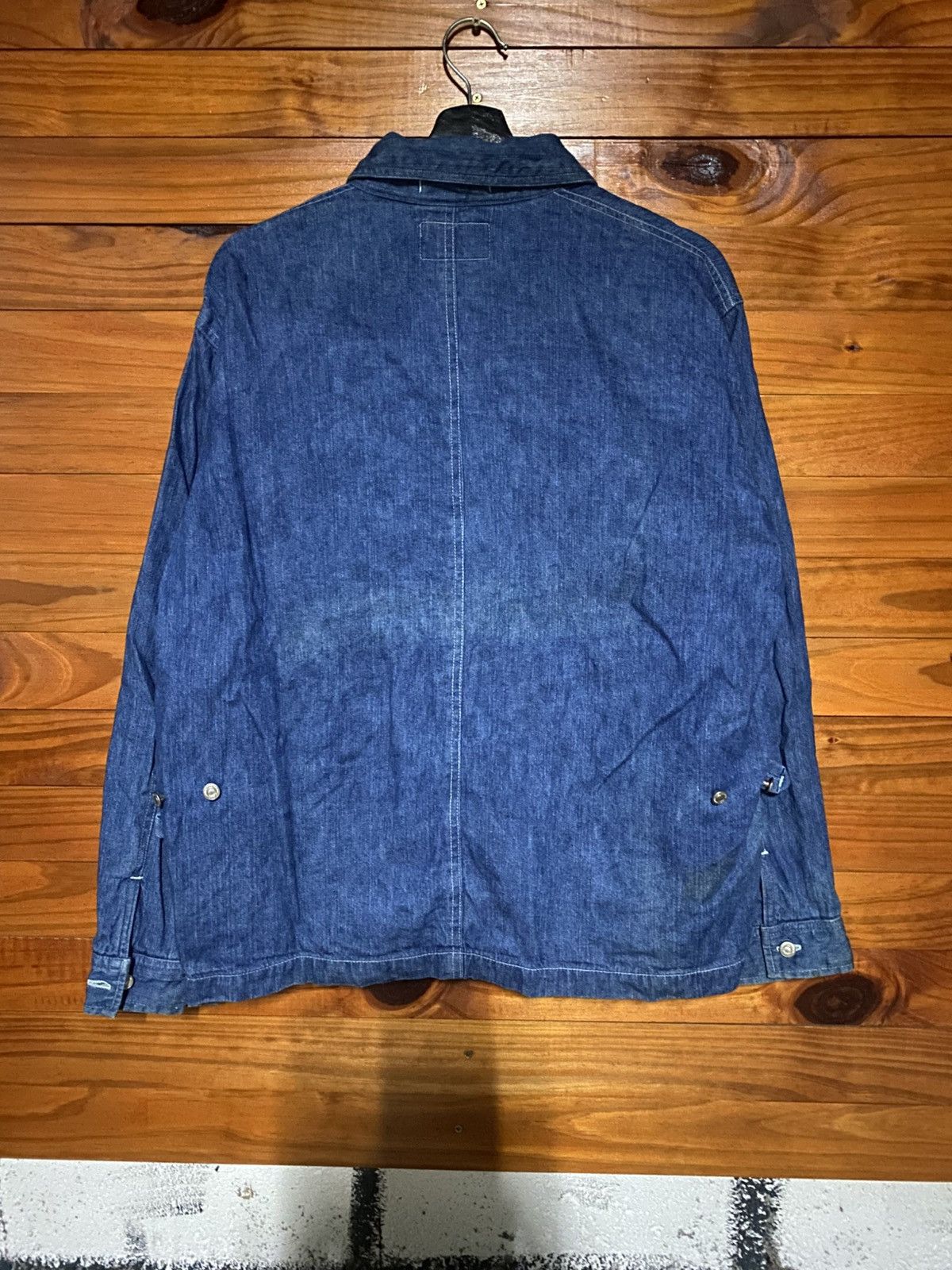 Japanese Brand Vintage Hostdiplo Denim Work Jacket Japanese Heritage Zip-Up Size US M / EU 48-50 / 2 - 12 Thumbnail