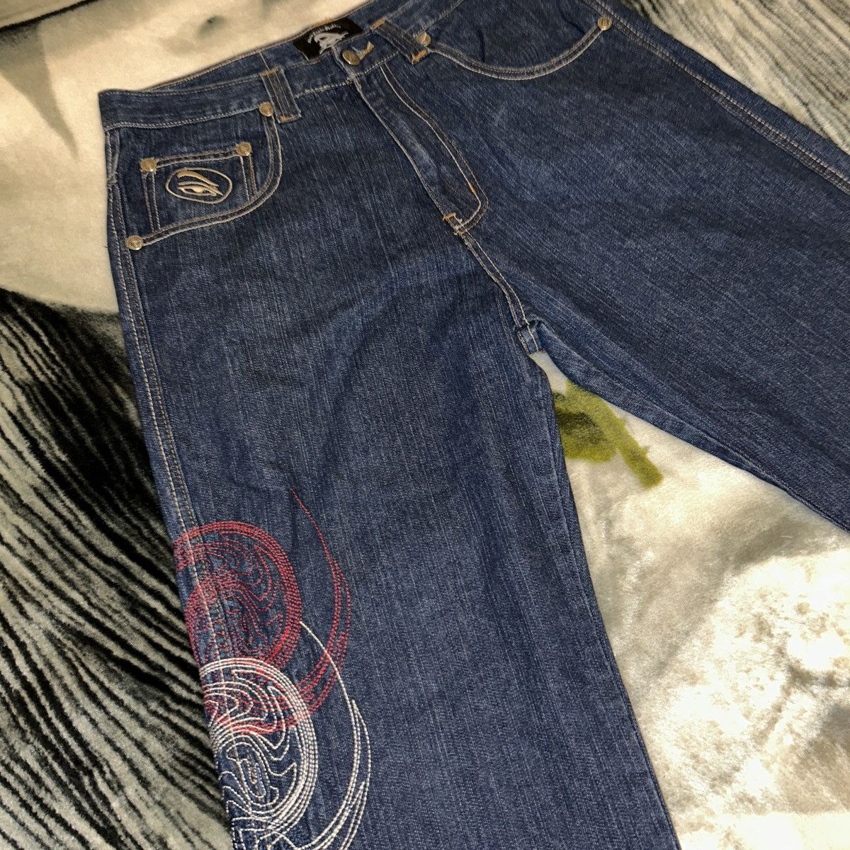 Vintage *RARE* 90s D.VIZIONZ DENIM Size US 34 / EU 50 - 2 Thumbnail
