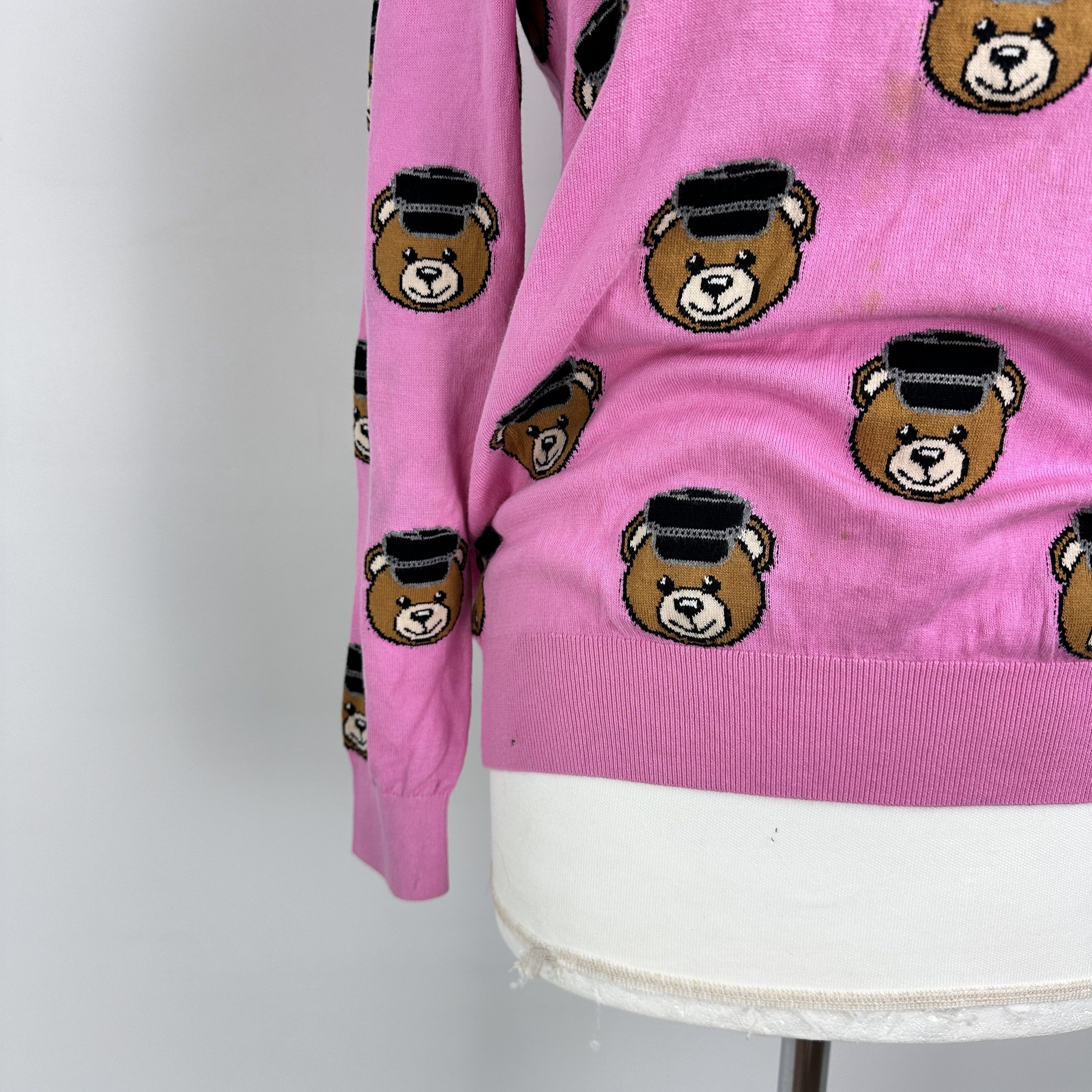 Moschino Maglioncino Moschino Couture Orsetti Monogram – XXS Size XXS / US 00 / IT 34 - 4 Thumbnail