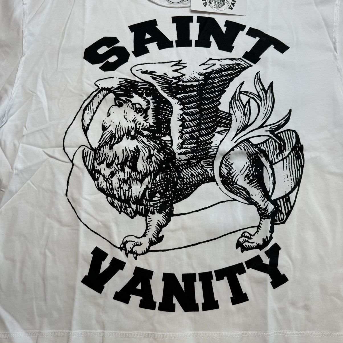 Saint Vanity Saint vanity griffin white/black t shirt SIZE LARGE Size US L / EU 52-54 / 3 - 3 Thumbnail