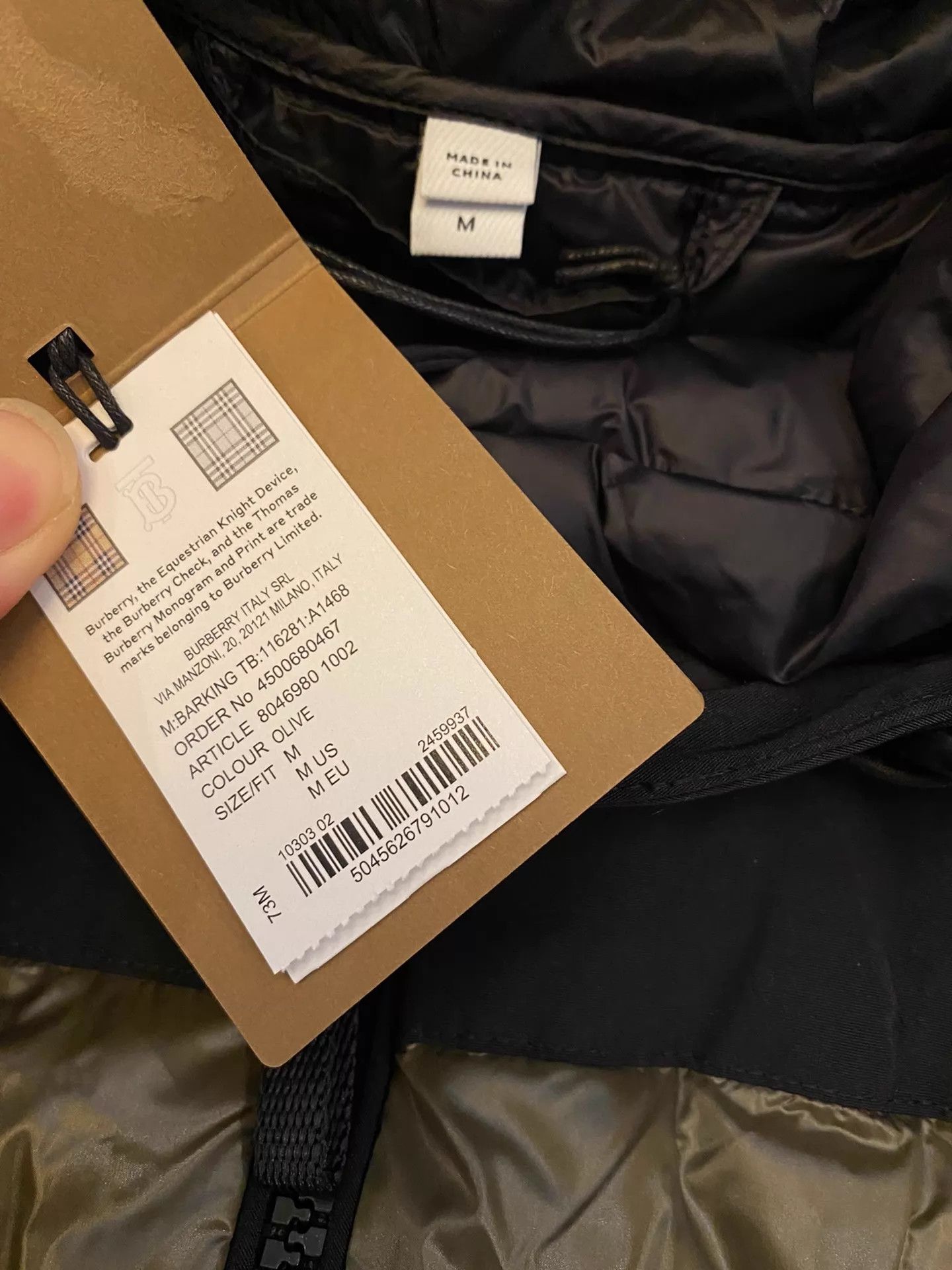 Burberry Burberry 90% White Goose Down WP Windproof Jacket Size US M / EU 48-50 / 2 - 5 Thumbnail